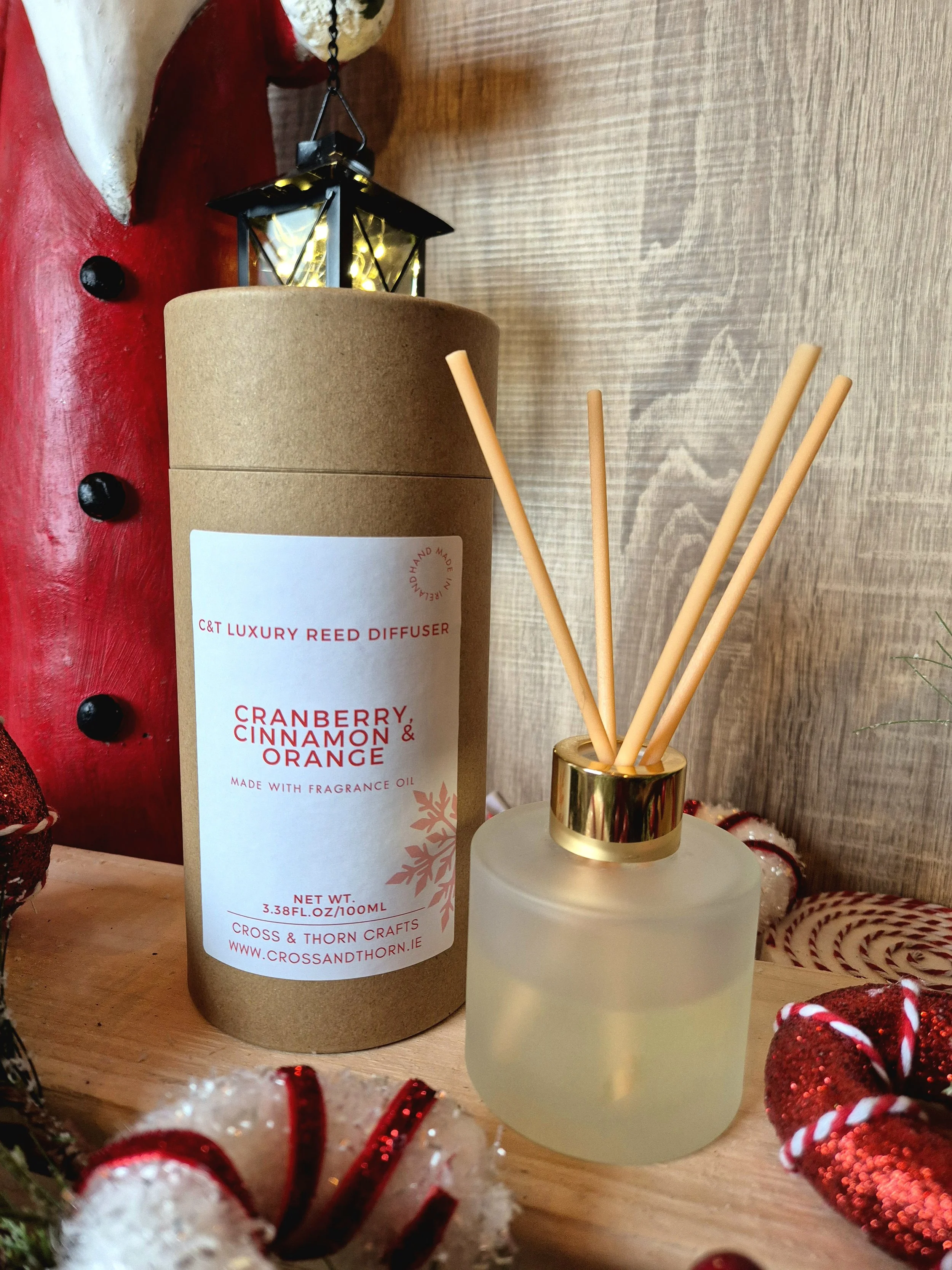 Cranberry, Cinnamon & Orange 100ml Reed Diffuser