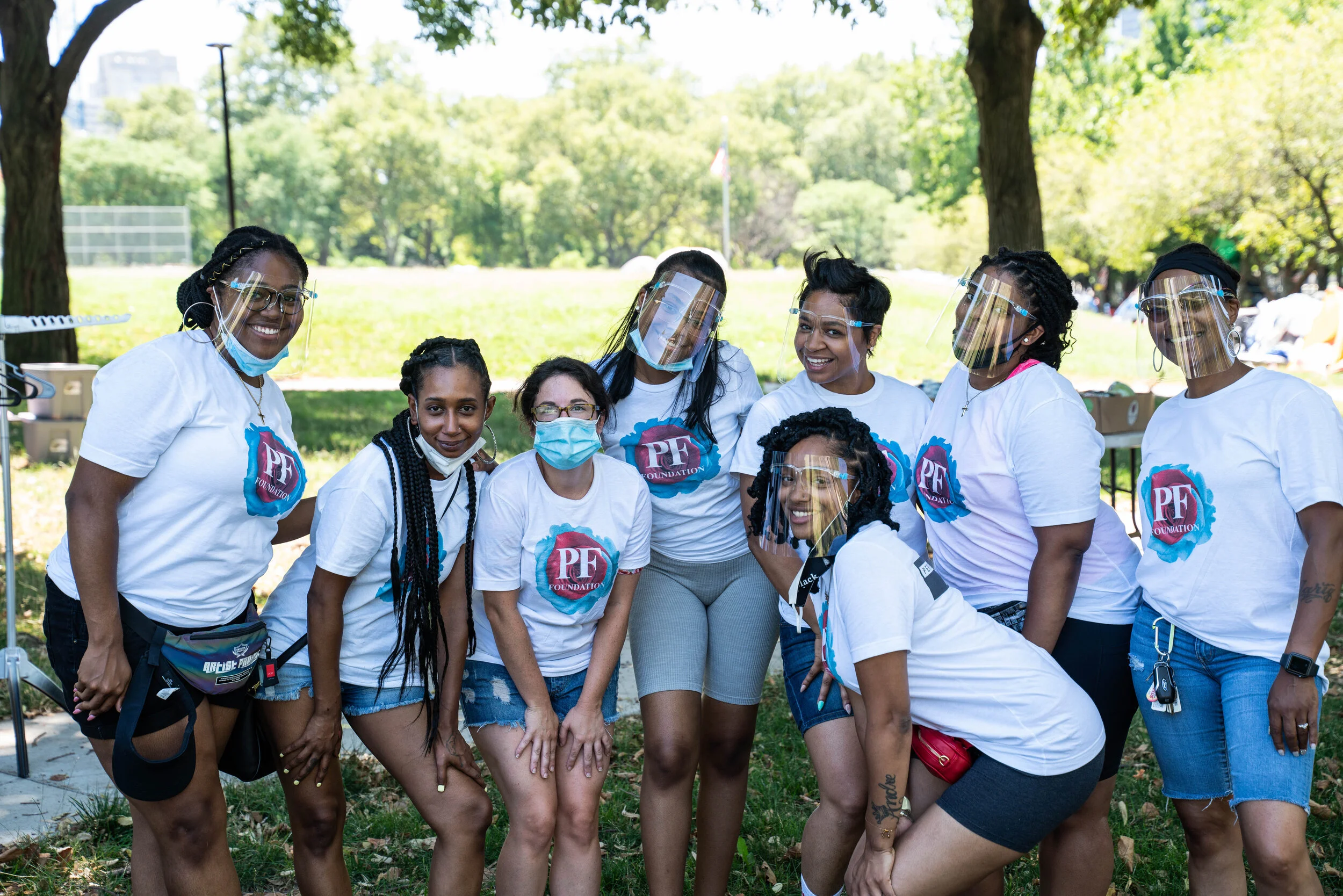 Perfectly Flawless Foundation and BGB Give to the Homeless Encampment on the Parkway