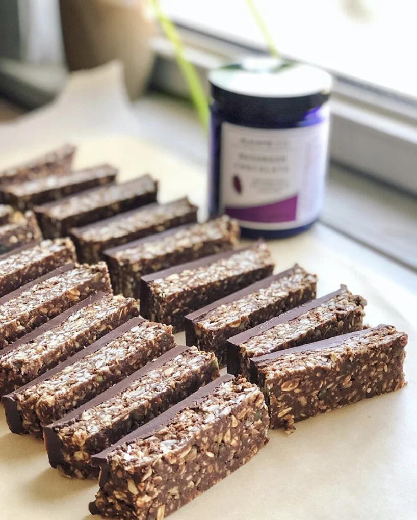Mushroom Chocolate Energy Bars