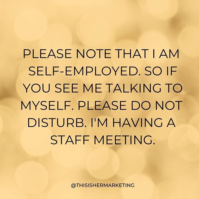 Correct. ⠀⠀
But also super challenging sometimes. ⠀⠀
Because let's face it, we're all social creatures. And working from home/Starbucks/Thailand often means working for yourself and that can get so lonely. 😔⠀⠀
⠀⠀
It's so important to have a handful 