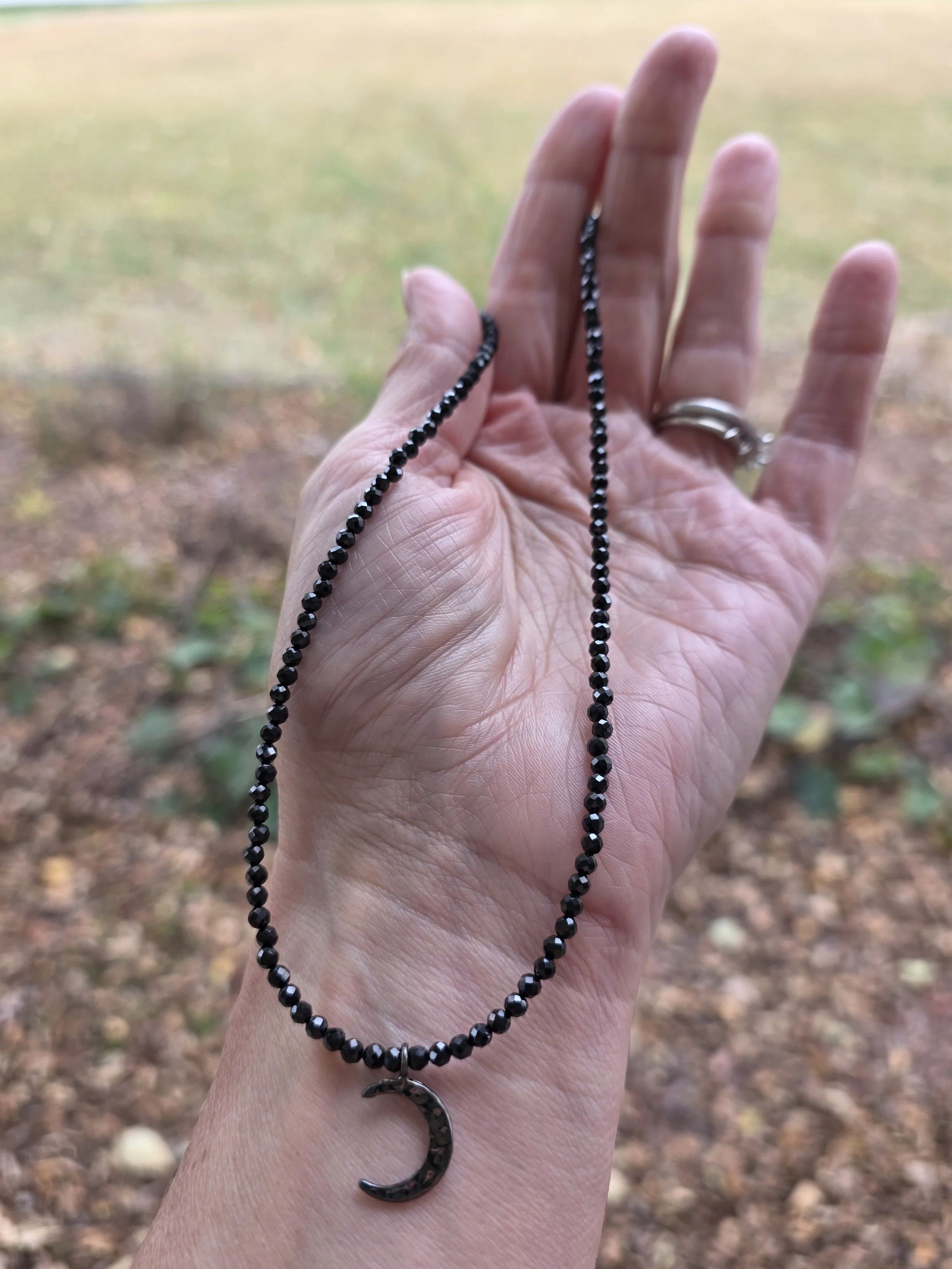 Black Spinel Necklace