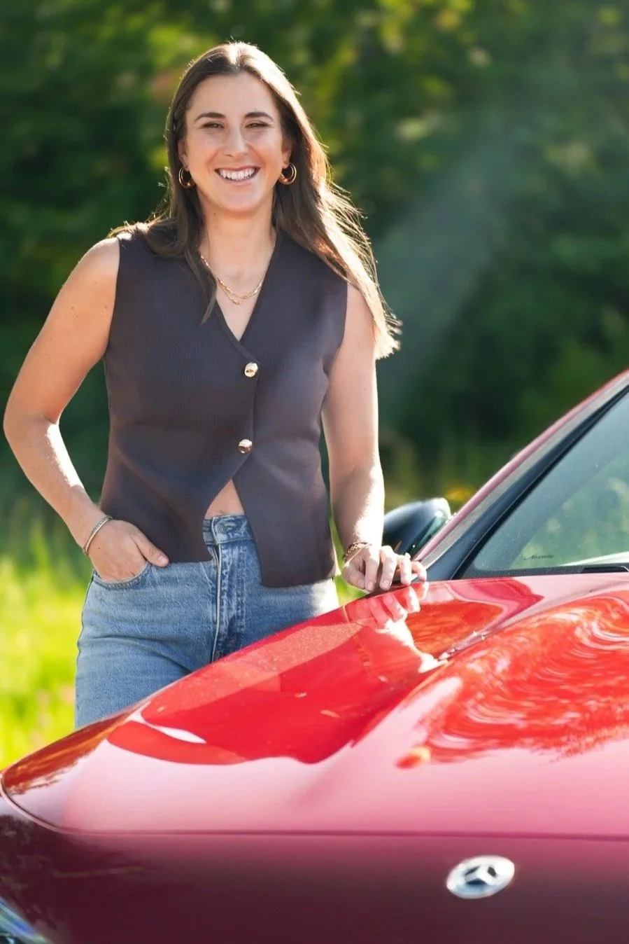 Belinda Bencic Sponsor Shooting für Mercedes Benz