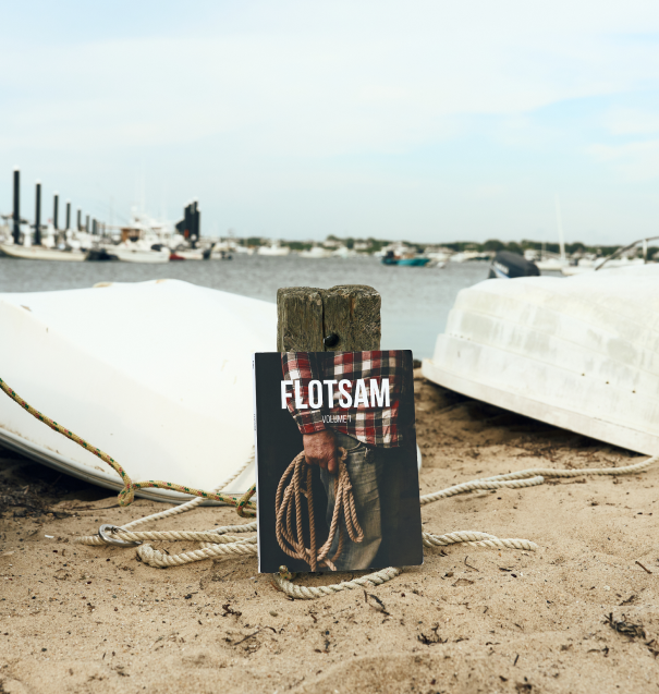 Flotsam Volume 1 on the beach, placeholder