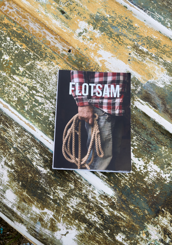 Flotsam Volume 1 on painted wood, placeholder
