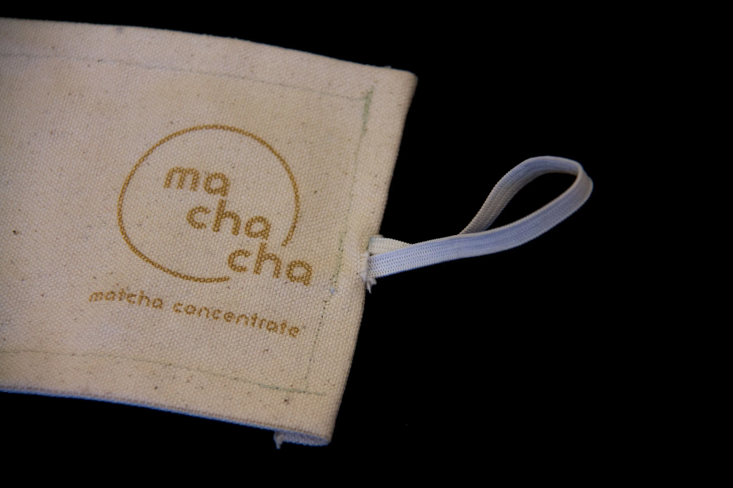  Ma Cha Cha logo is lasered into the canvas material.  