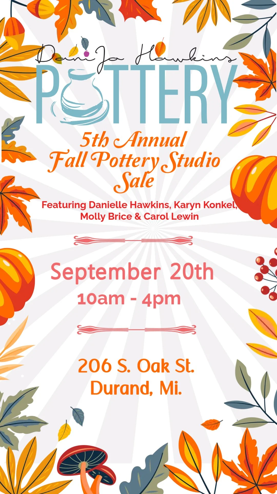 5th Annual Pottery Studio Sale