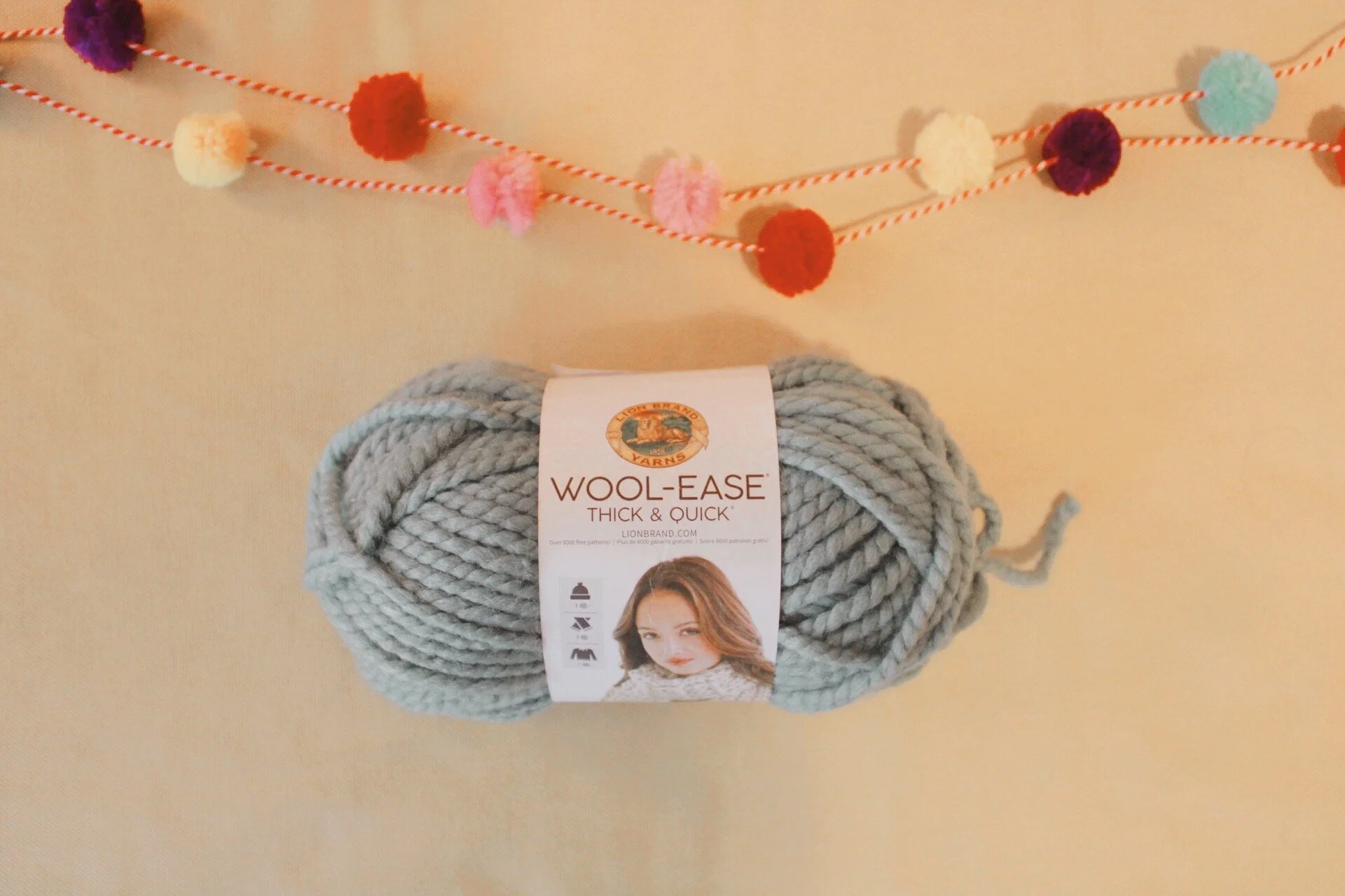 DIY Loom Knit Pom Pom Hat