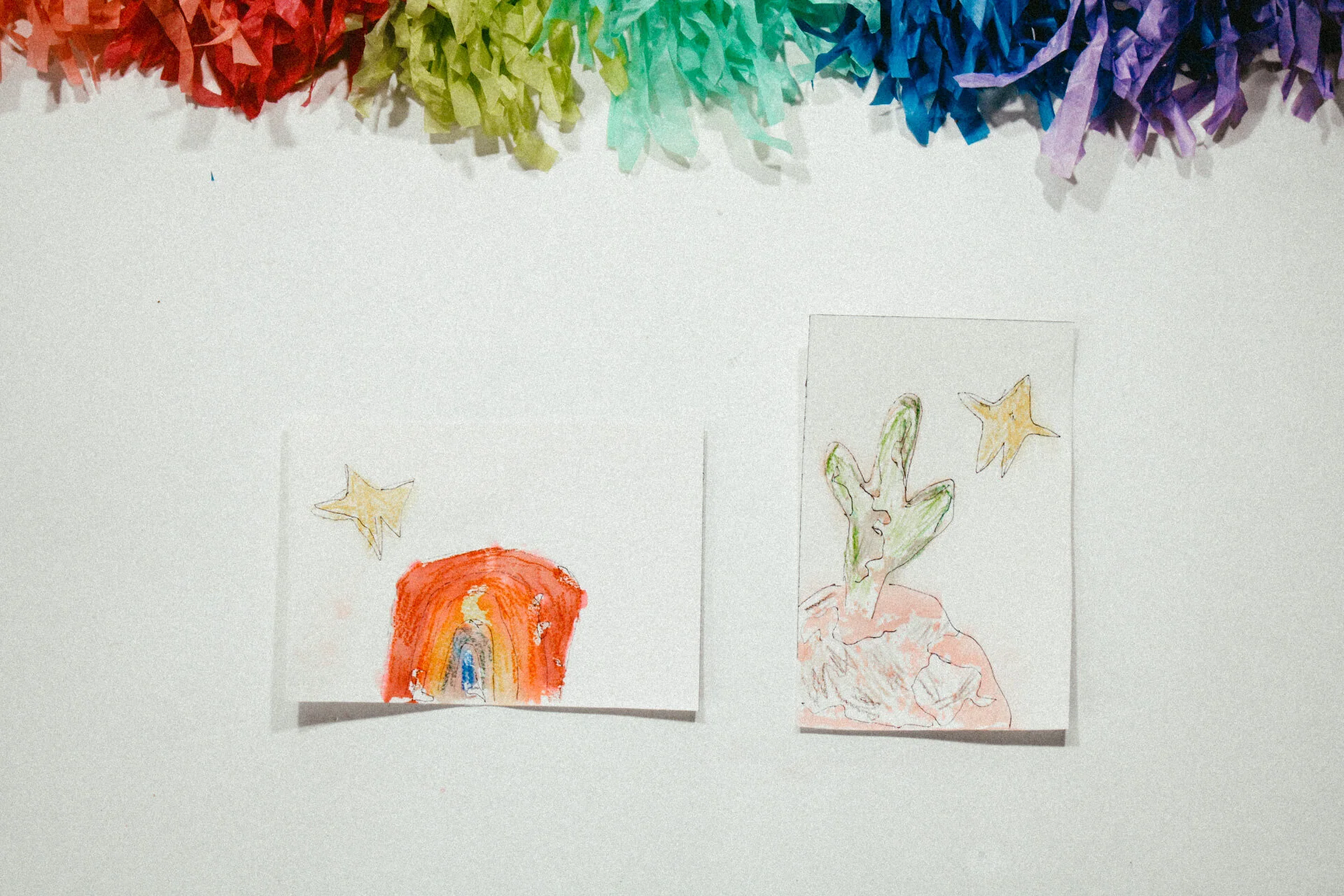 Tissue Paper Printed Postcards 