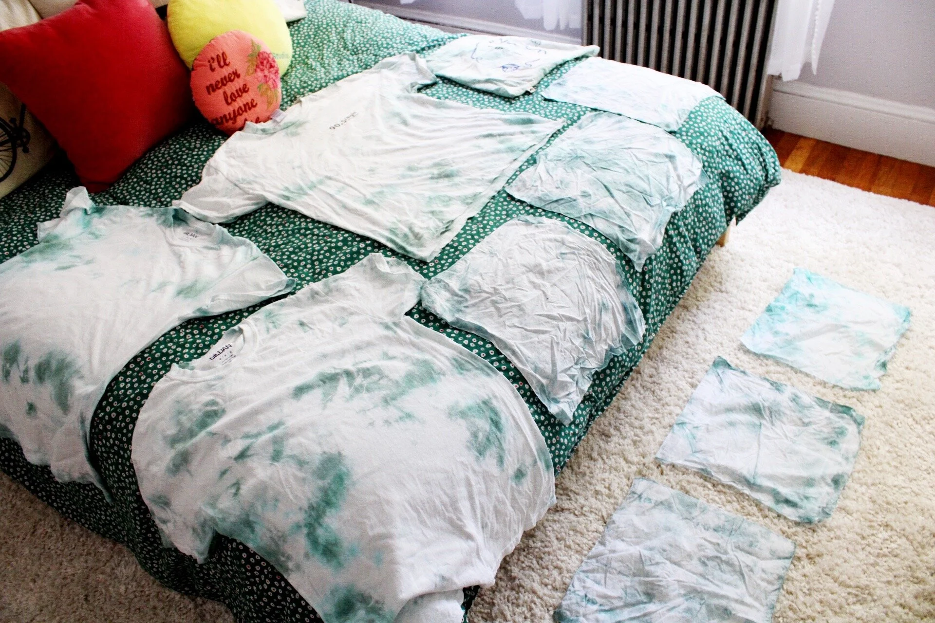 Shades of Green Tie Dye