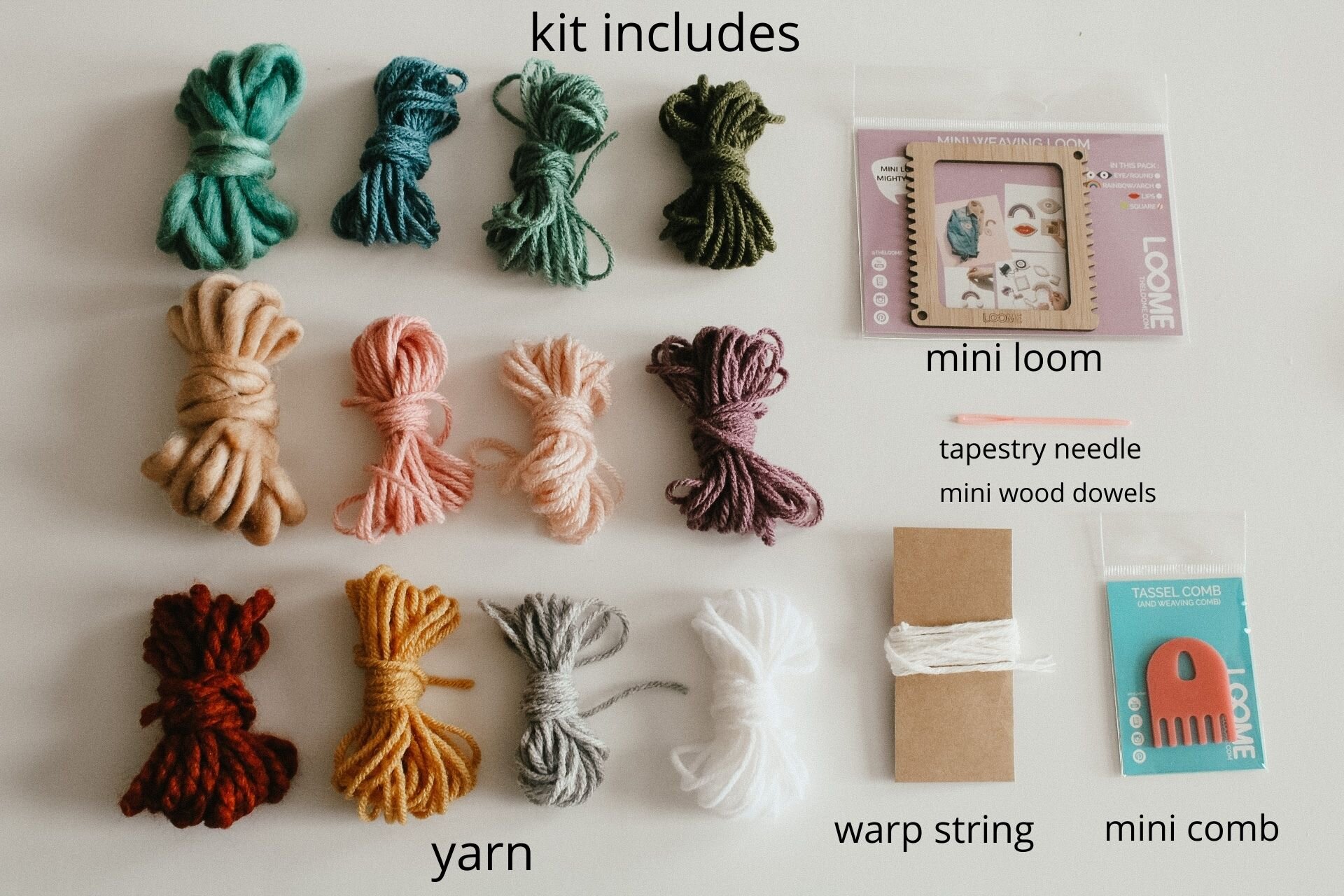 Mini Loom Kit For Weaving