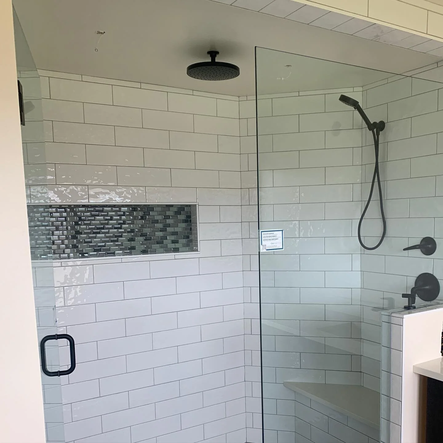 Shower on bath remodel we did last fall.