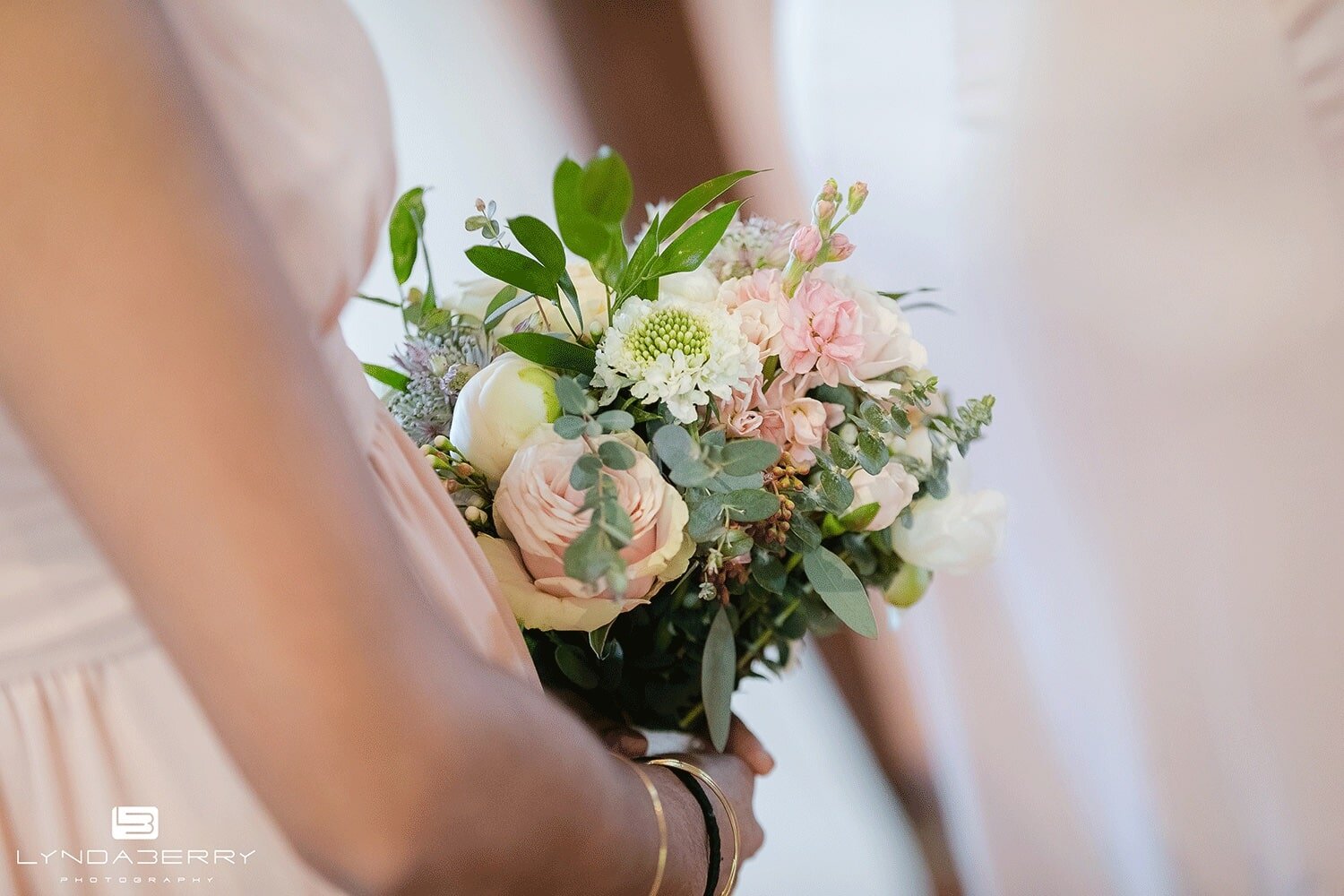 White &amp; Blush Wedding Flowers