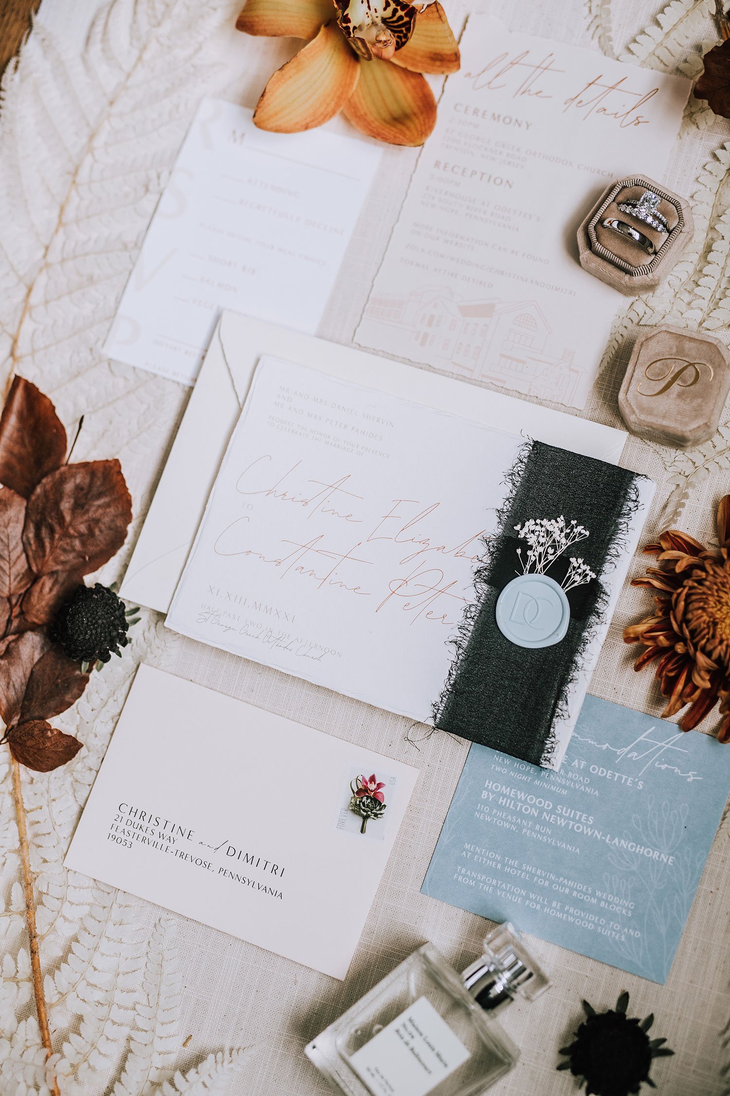 Wedding Invitation  Flat Lay 