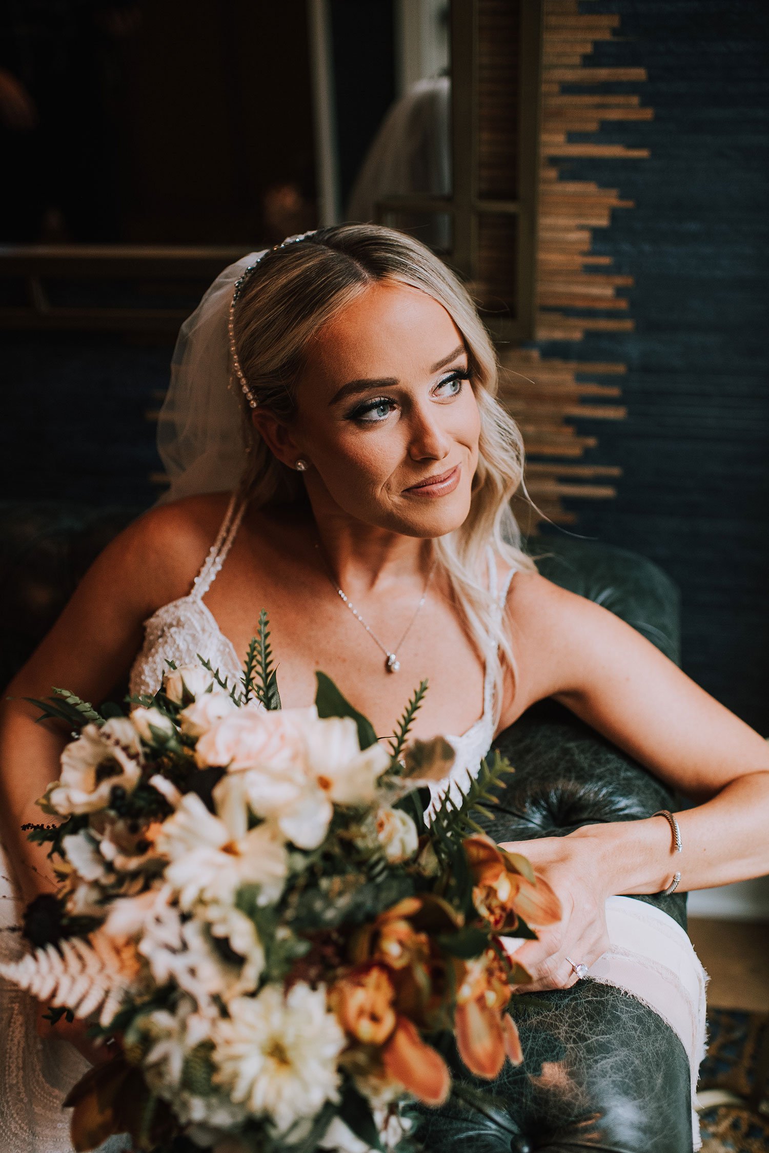 Bride and bouquet 