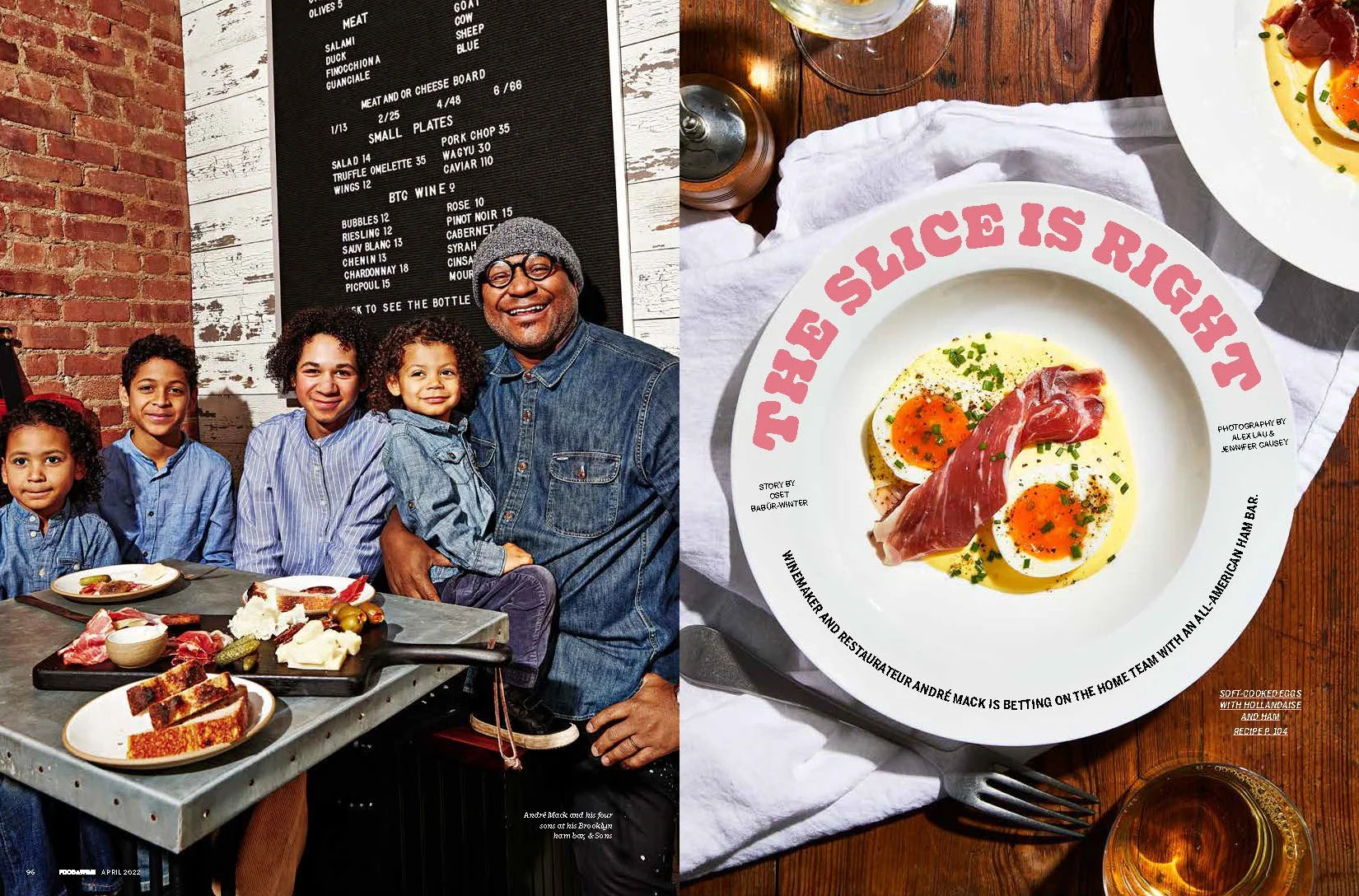 Andre Mack  // Food & Wine // April 2022 // Design