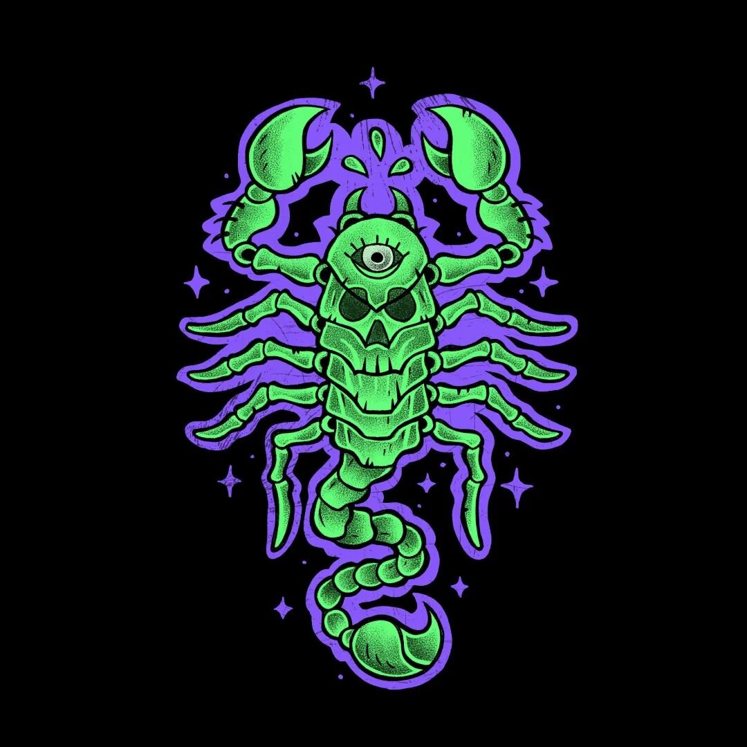 Small but deadly 🦂👁️🟩
.
.
.
#art #illustration #gothic #occult #glow #scorpio