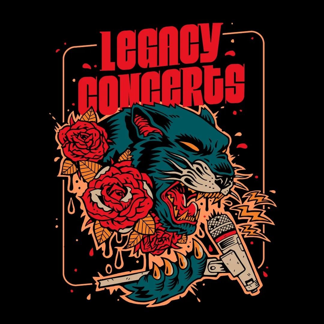 Apparel design for Legacy Concerts. I think I gotta practice drawing animals a bit more, I still struggle with stylizing the anatomy 💀
.
.
.
#art #illustration #graphicdesign #appareldesign #artcommission