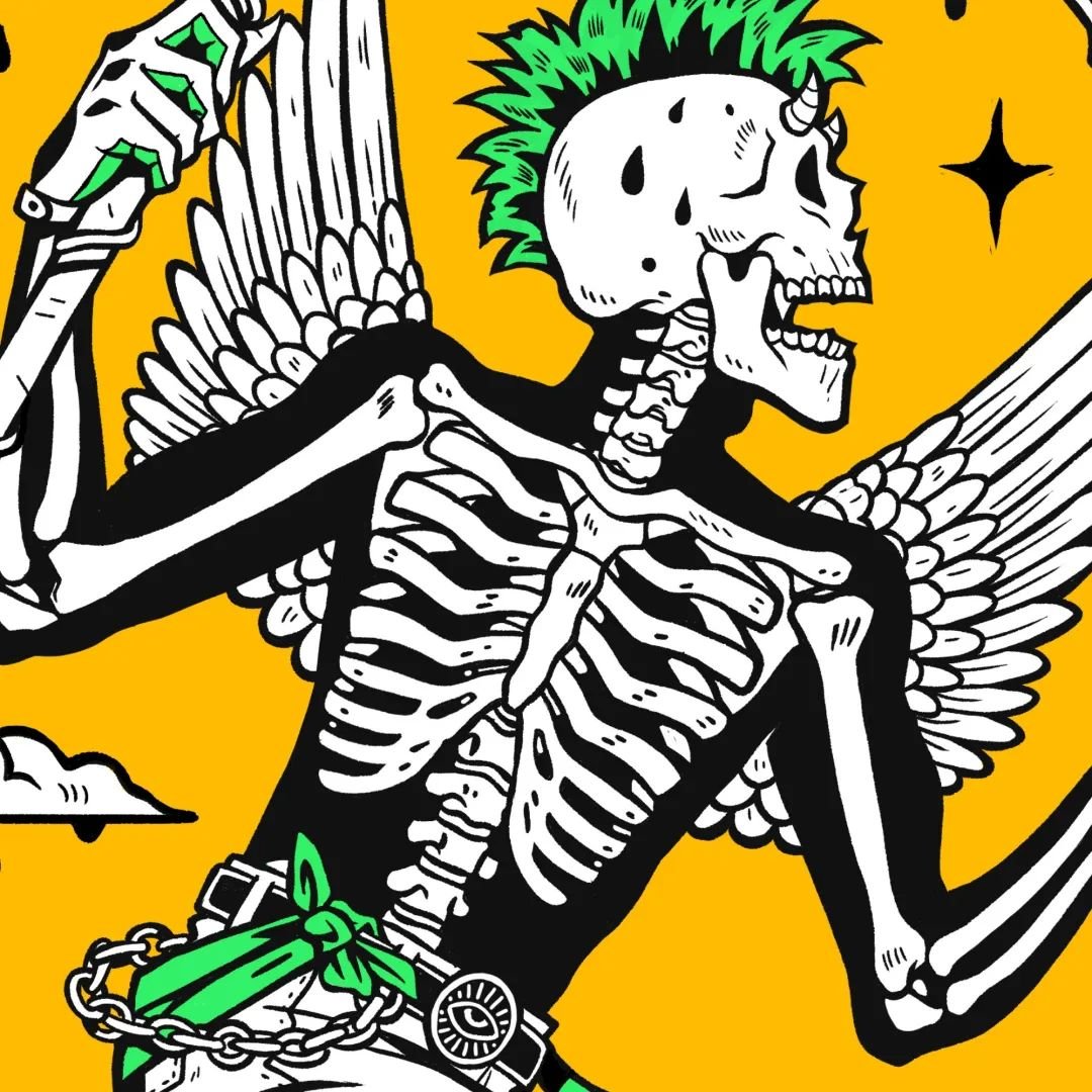 Some personal illustration stuff 💀
.
.
.
#art #illustration #skeleton #punk #artistsoninstagram #goth