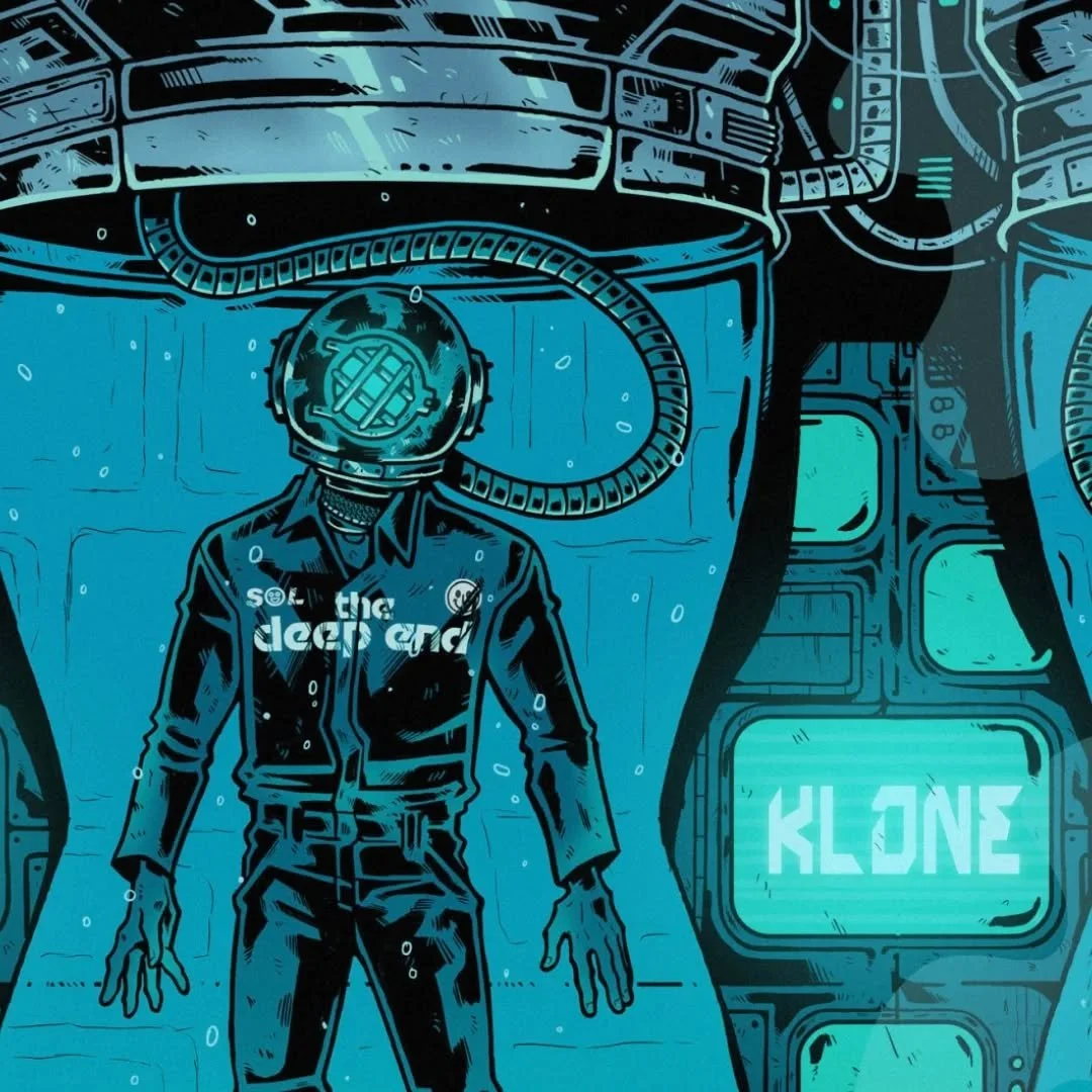 Cover art created for @thedeepend.li and their latest single &quot;Klone&quot;. It's always so fun working with TDE boys. Their aesthetics and world building are so fun, y'all should definitely give them a listen.