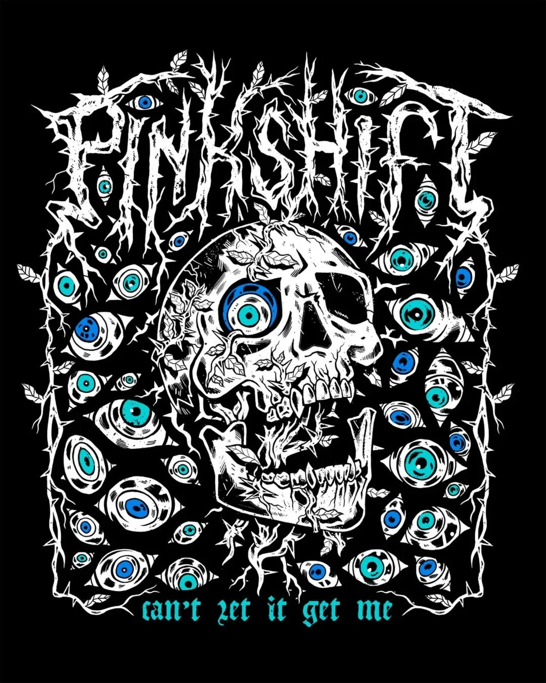Tour exclusive merch design created for @pinkshiftmd, very stoked they let me flex my illustration chops on this one (and also kinda let me do whatever I wanted on a lot of pieces in the full merch line. They're so cool and great for that)