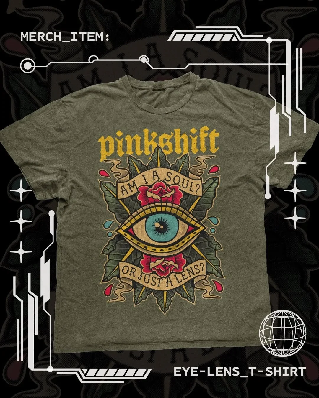 Another merch design created for @pinkshiftmd and their Fall 2025 Earthkeeper Tour. Teenage Mads would go crazy at the fact I was designing stuff for bands (and people actually buy and wear them??). So grateful for every opportunity to make cool stuf