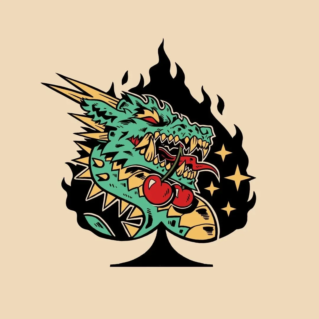 Small little logo design commission for Cherry Dragons Gaming League. Despite primarily doing heavy illustration work, more graphic design oriented stuff like this is always a lot of fun!