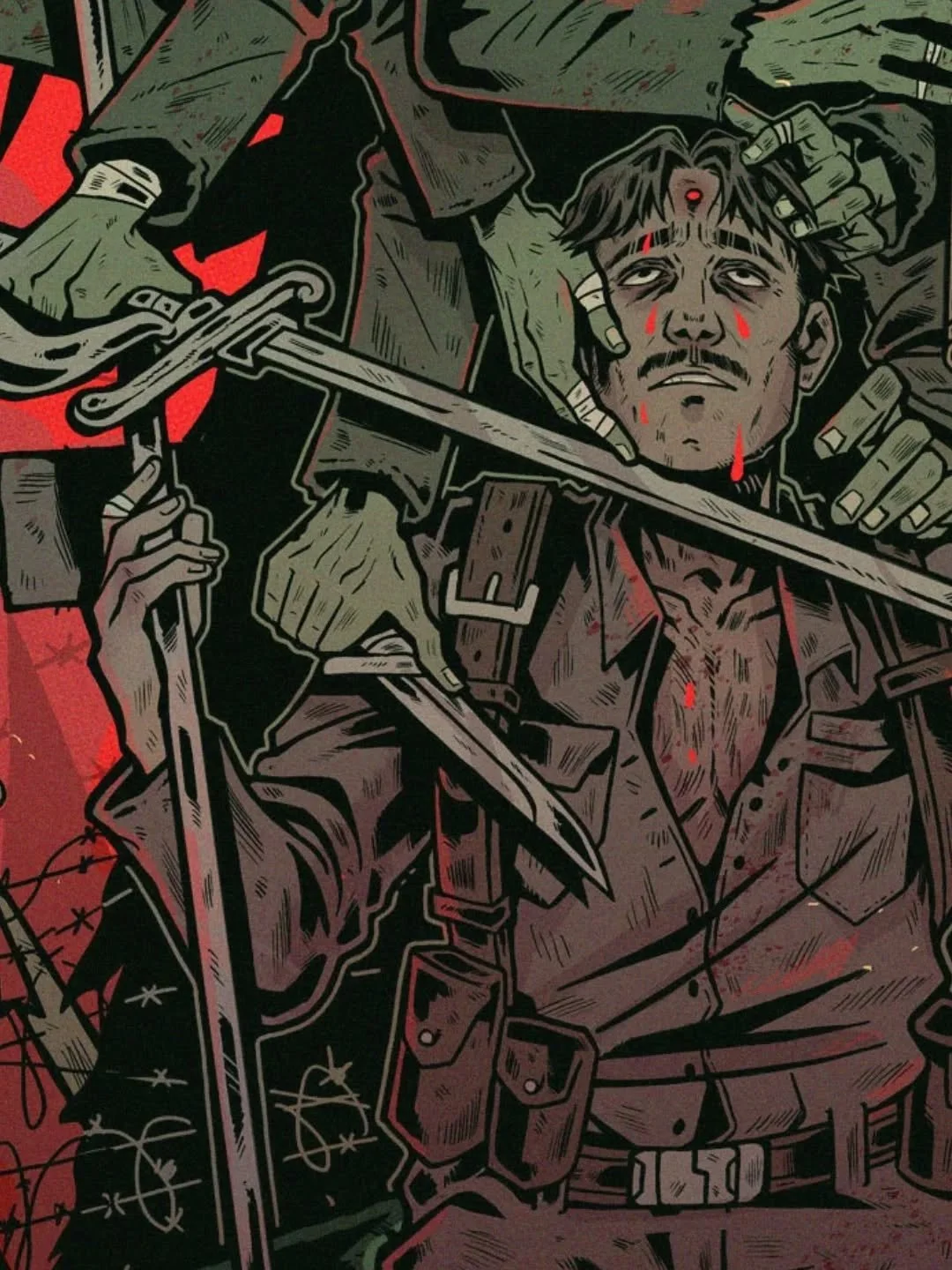 WARNING: BODY HORROR

Every so often I'll relisten to The Magnus Archives (by @rustyquilluk) and the episode about the Piper always sticks out to me. So here they are in all their dreadful glory. 

I sketched up the original concept awhile back (I th