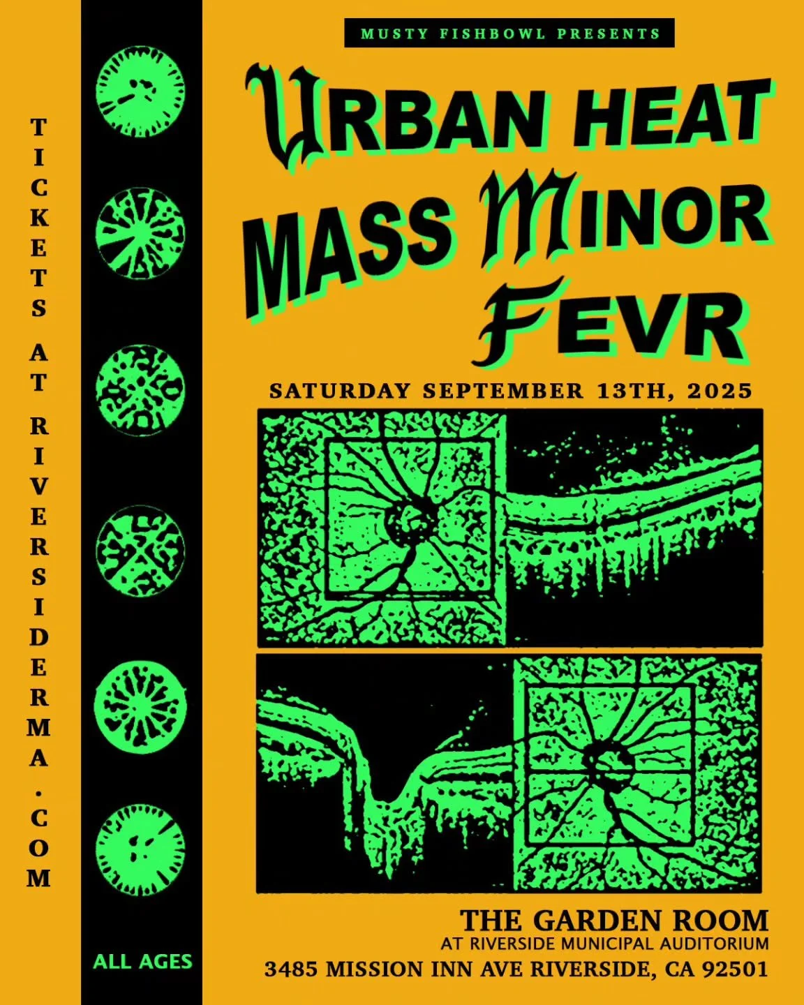 We're on our way, Riverside! Come catch us on Saturday, 09/13 with @urbanheatband and @fevrmusic at Riverside Municipal Auditorium! It's a perfectly curated lineup of some of today's best in New Wave, Post Punk, Darkwave, Synthpop, and Electronic Roc