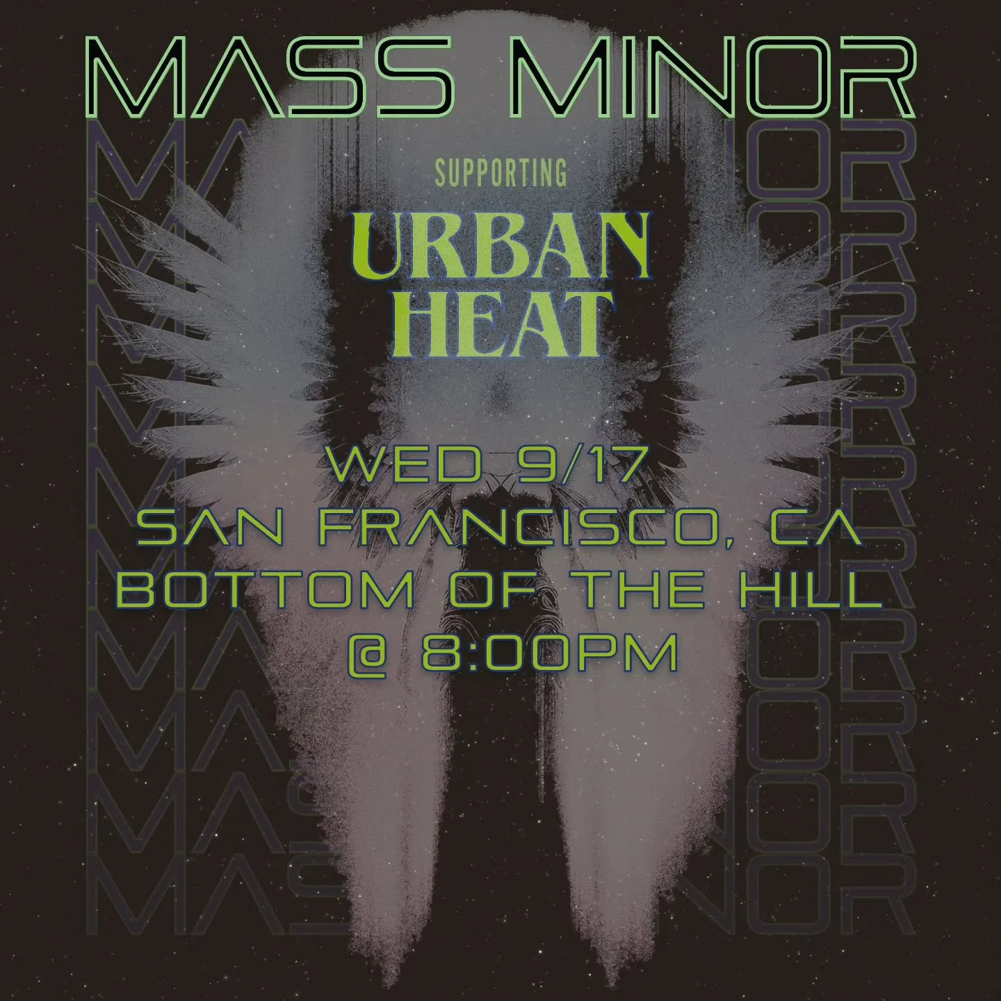 Tour with @urbanheatband continues Wednesday, 09/17/25 @bottomofthehillsf
☆
☆
See you in San Francisco!