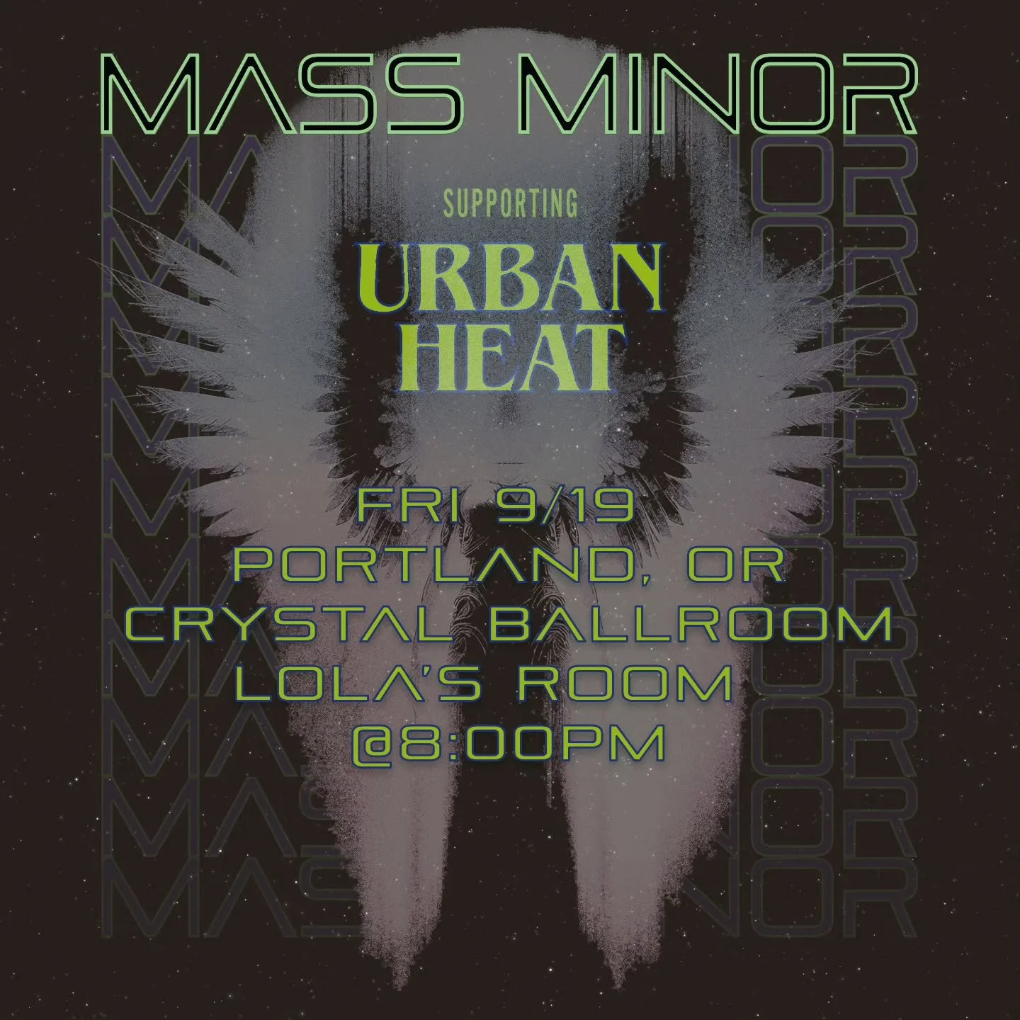 Oregon, we're here! We'll be joining you @crystalballroom in Portland with @urbanheatband, of course, &amp; special guests @clbdrgs. What?!

Come get it!