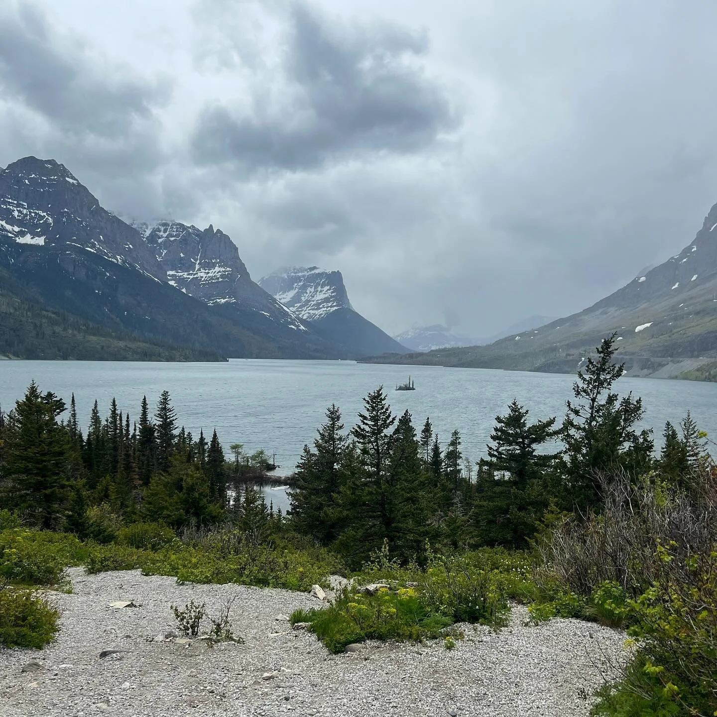 Despite the snow clearing delay since we were there in early June, we were still able to have adventures on the Going-to-the-Sun Road! 🚘🚧

Being able to park and walk up the road, we were rewarded us with stunning views that we wouldn&rsquo;t have 