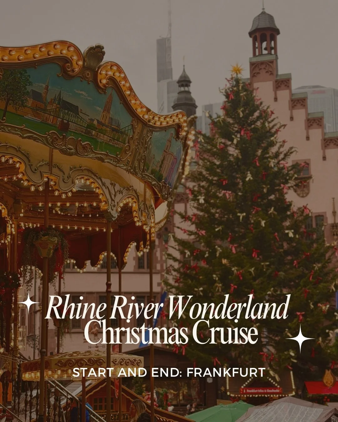 Kicking things off in Frankfurt &mdash; the starting point (and ending point!) of the Rhine River Wonderland Christmas river cruise planned by the one and only @heleneinbetween that I somehow snagged a spot on this year! 🎄✨

I&rsquo;ve followed Hele