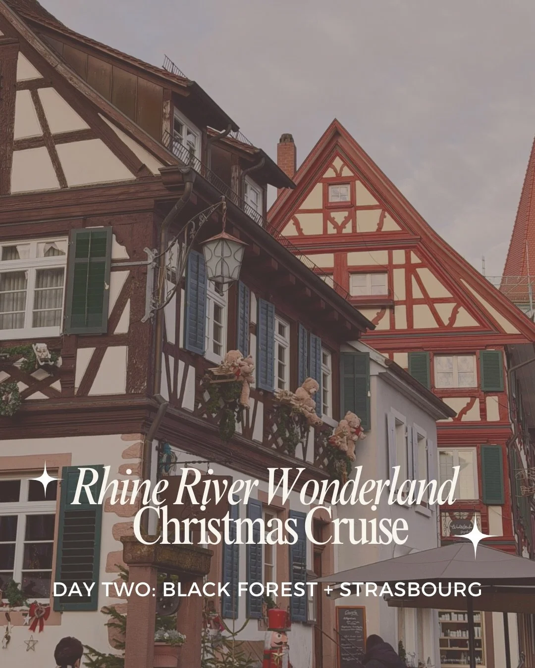 Day 2 of the Cruise: The Black Forest + Strasbourg

Today was the perfect blend of cozy countryside and Christmas-city sparkle! ✨ 

We joined the optional Black Forest excursion and it was straight out of a fairy tale &mdash; wintry mountains, a hist