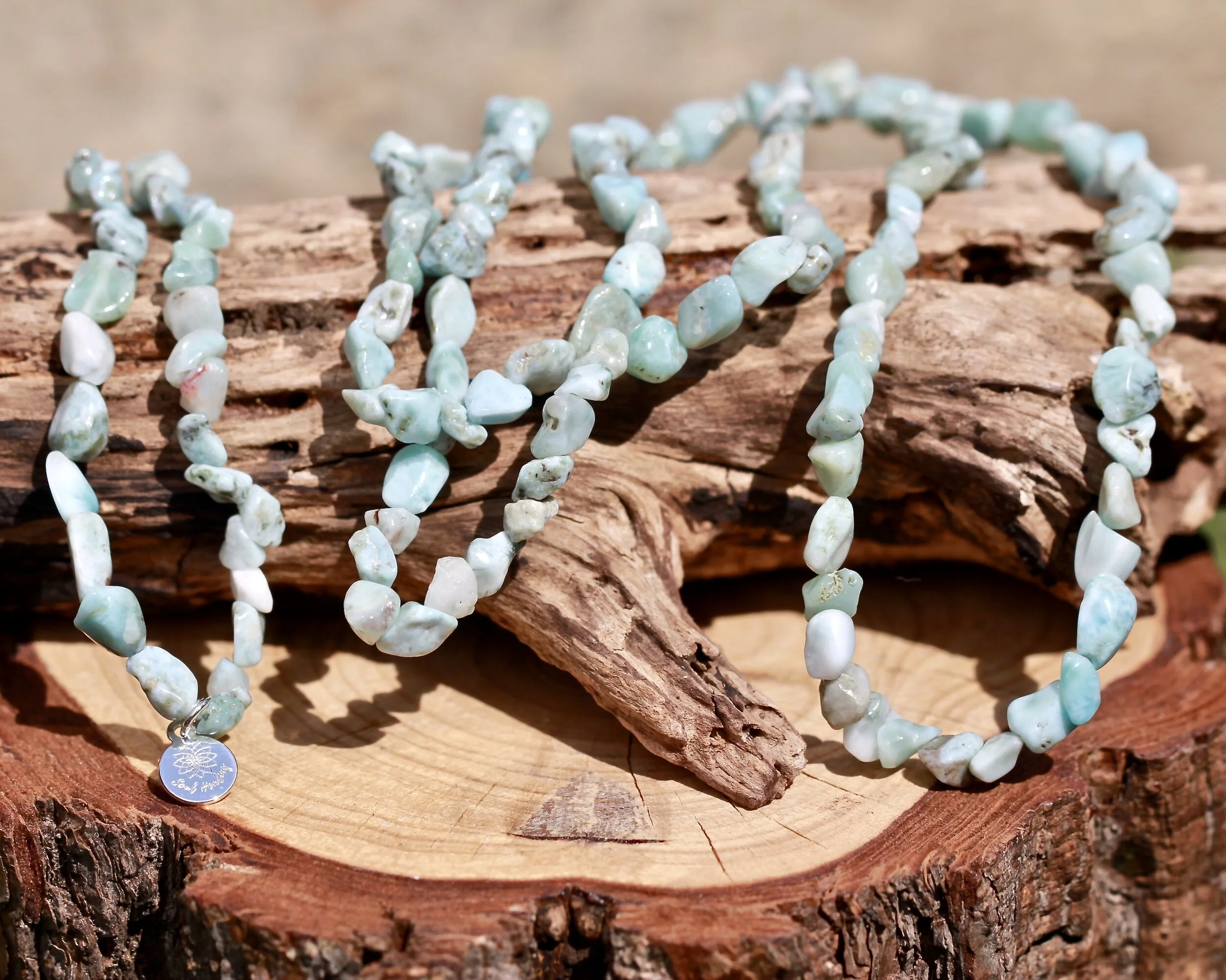 Larimar Nuggets Gemstone Necklace