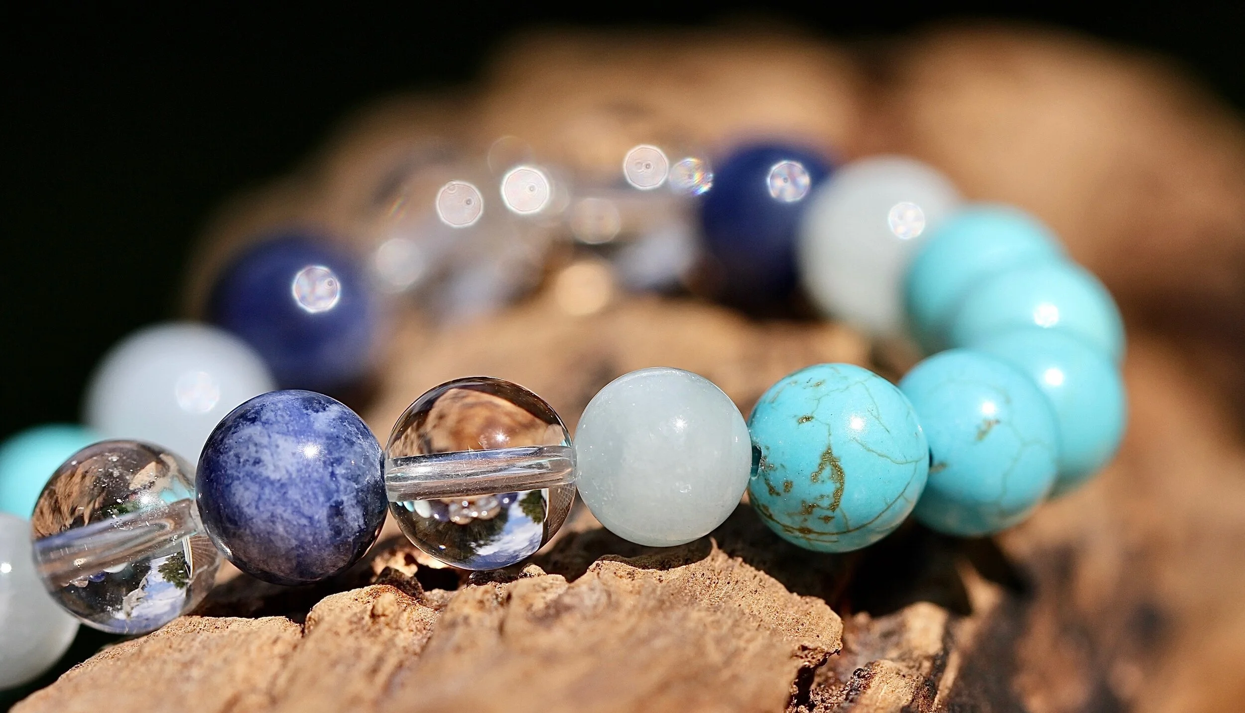 Throat Chakra Gemstone Bracelet