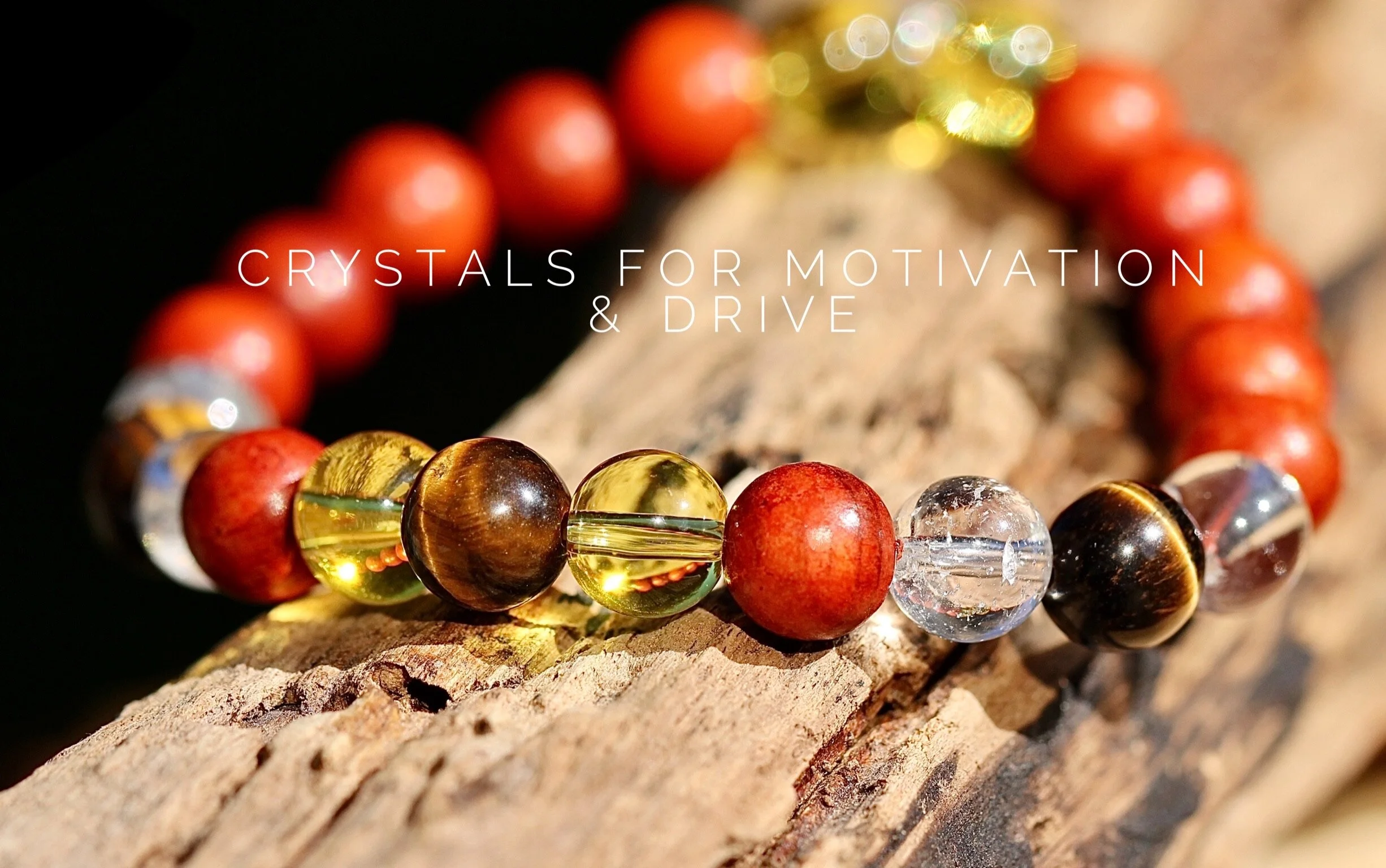 Crystals For Motivation and Drive Gemstone Bracelet