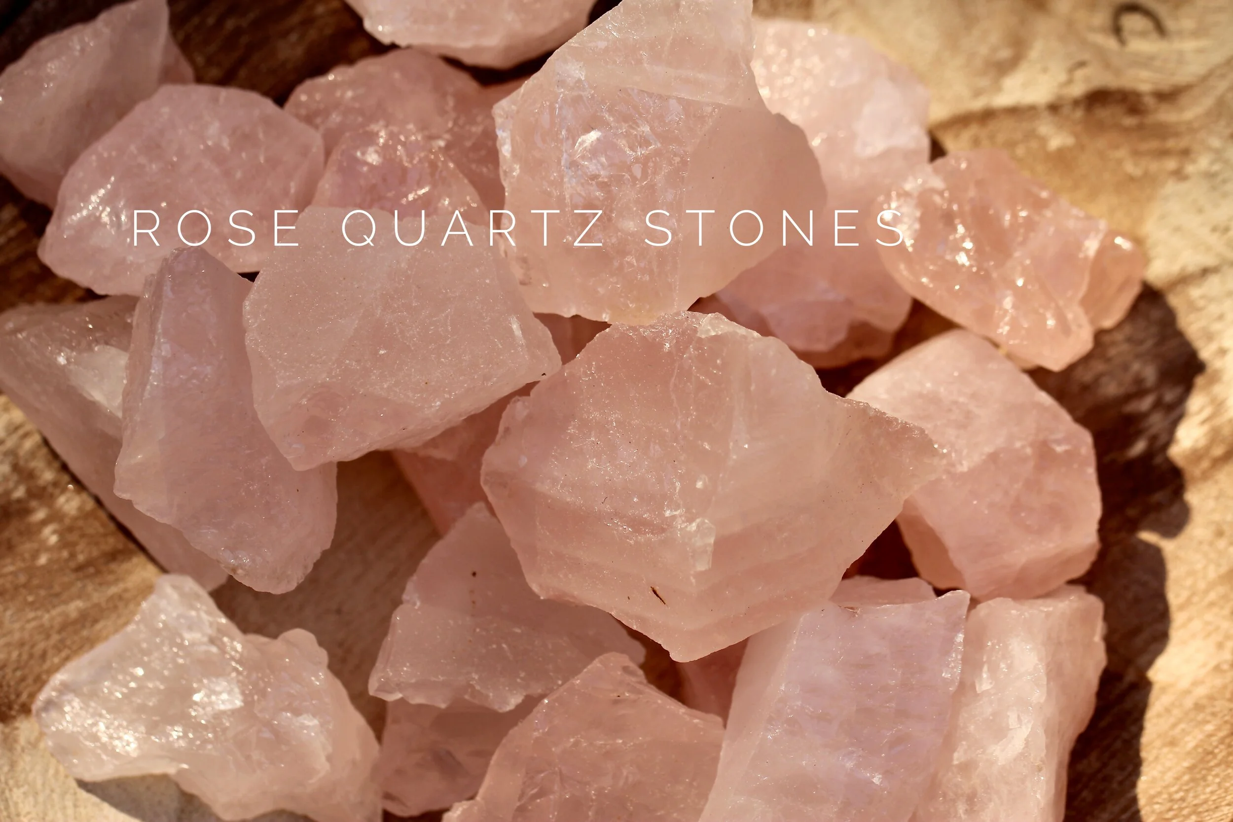 Raw Rose Quartz Stones