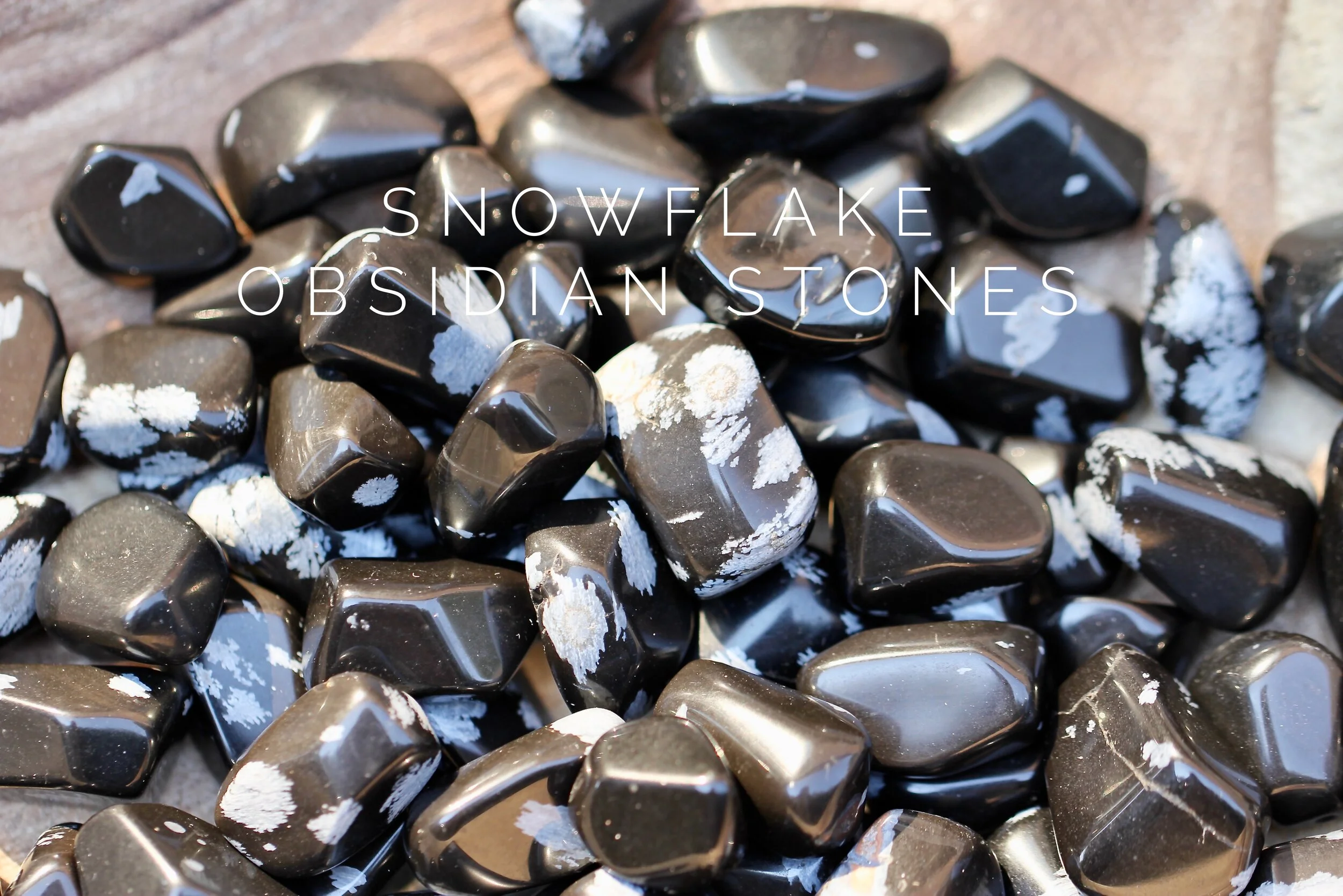 Snowflake Obsidian Tumbled Stones