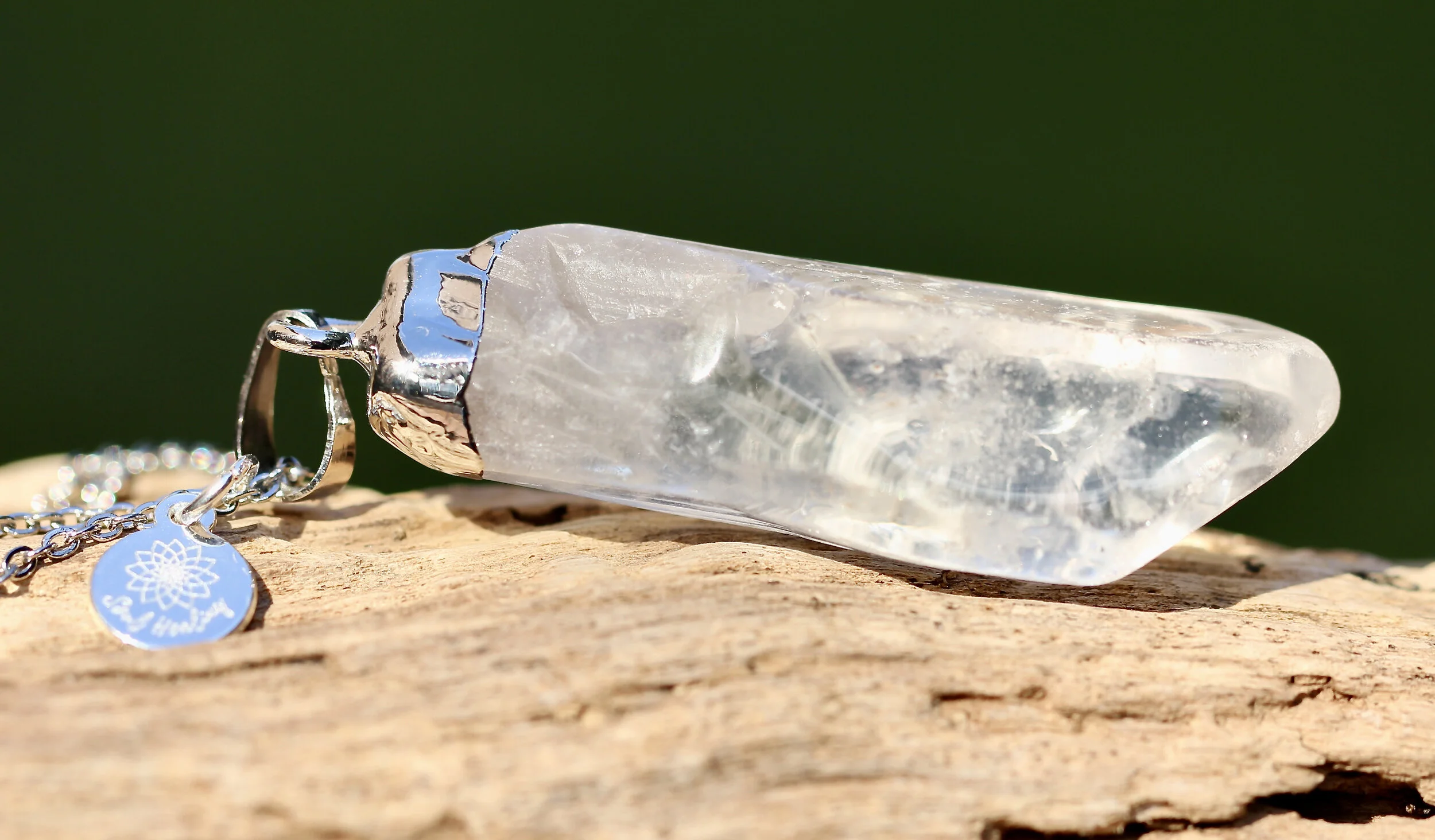 Quartz Crystal Point Necklace Q4
