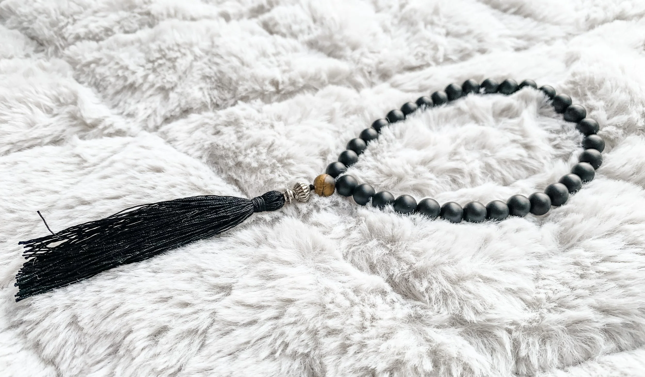Obsidian and Tigers Eye Allah Bracelet