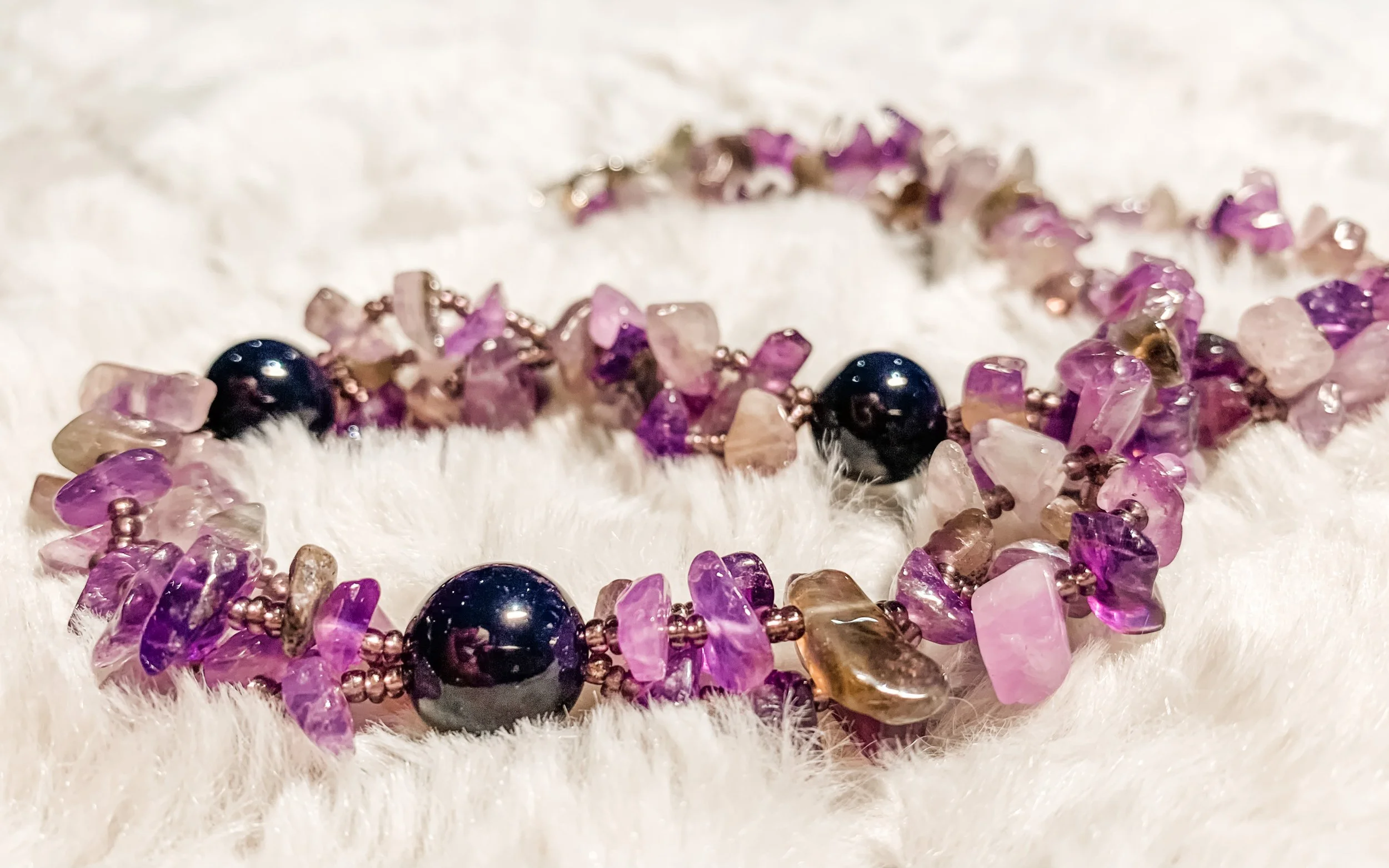 Amethyst Stones Necklace