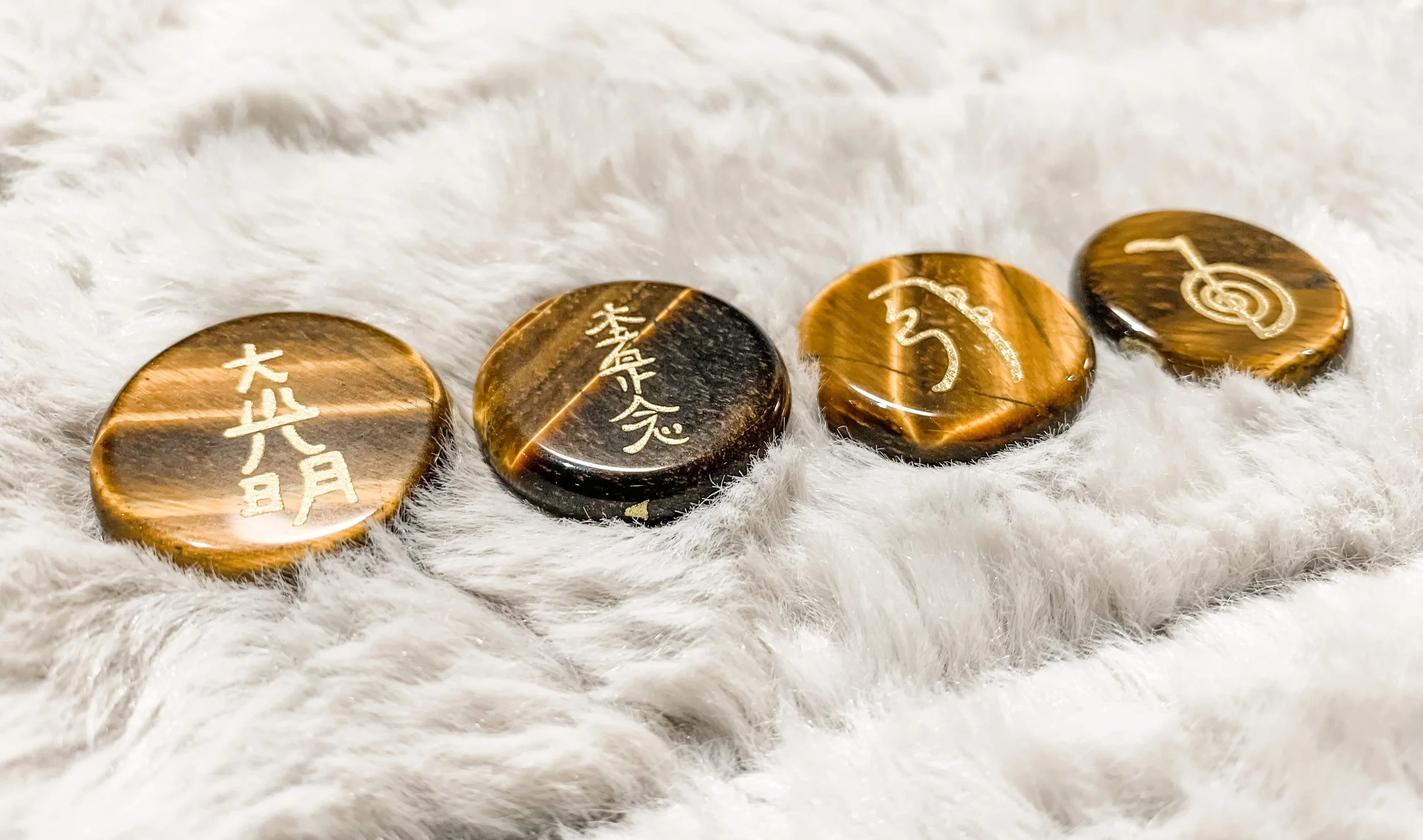 Tiger Eye Stone Reiki Symbols