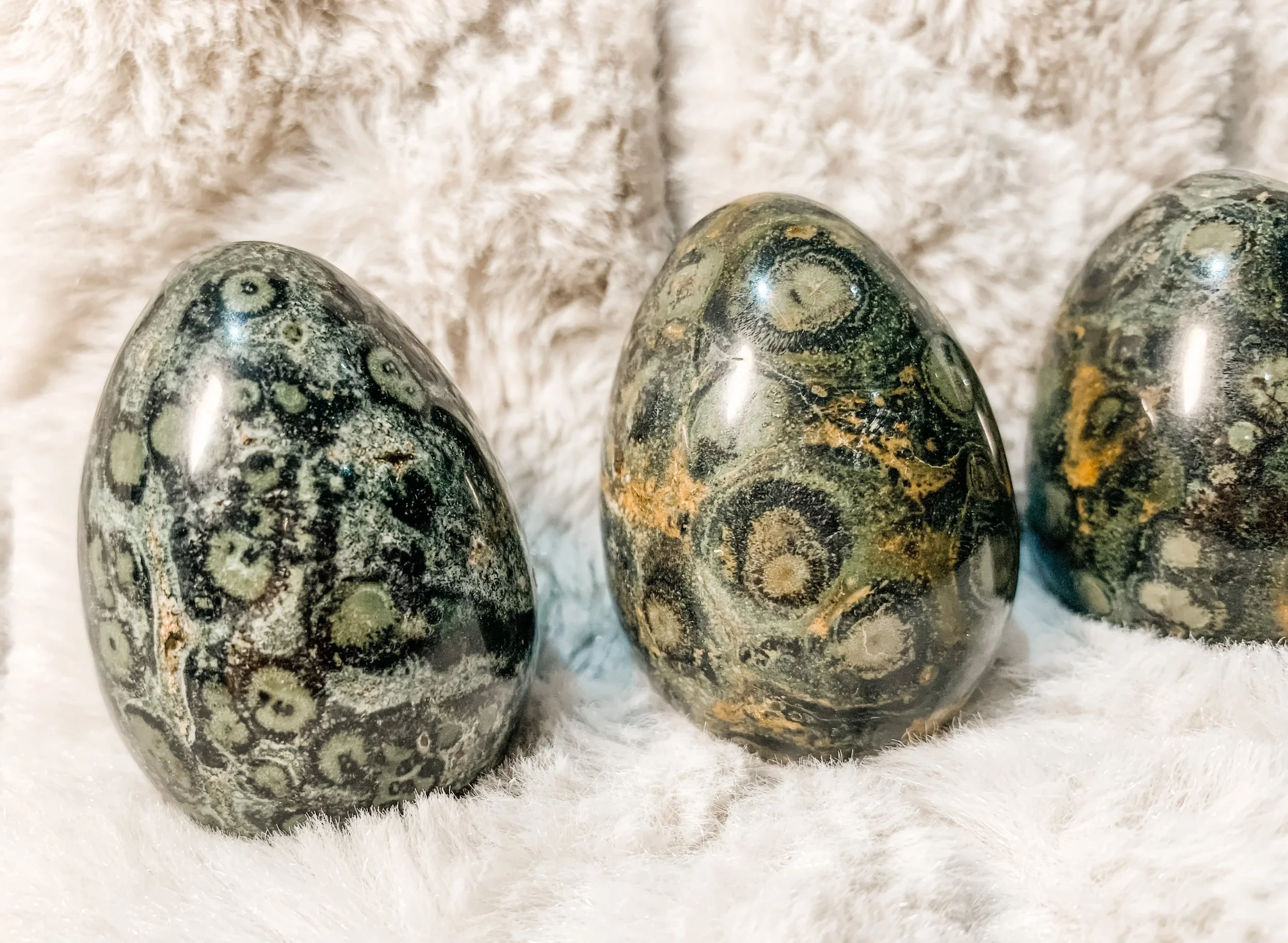 Kambaba Jasper Stone Eggs
