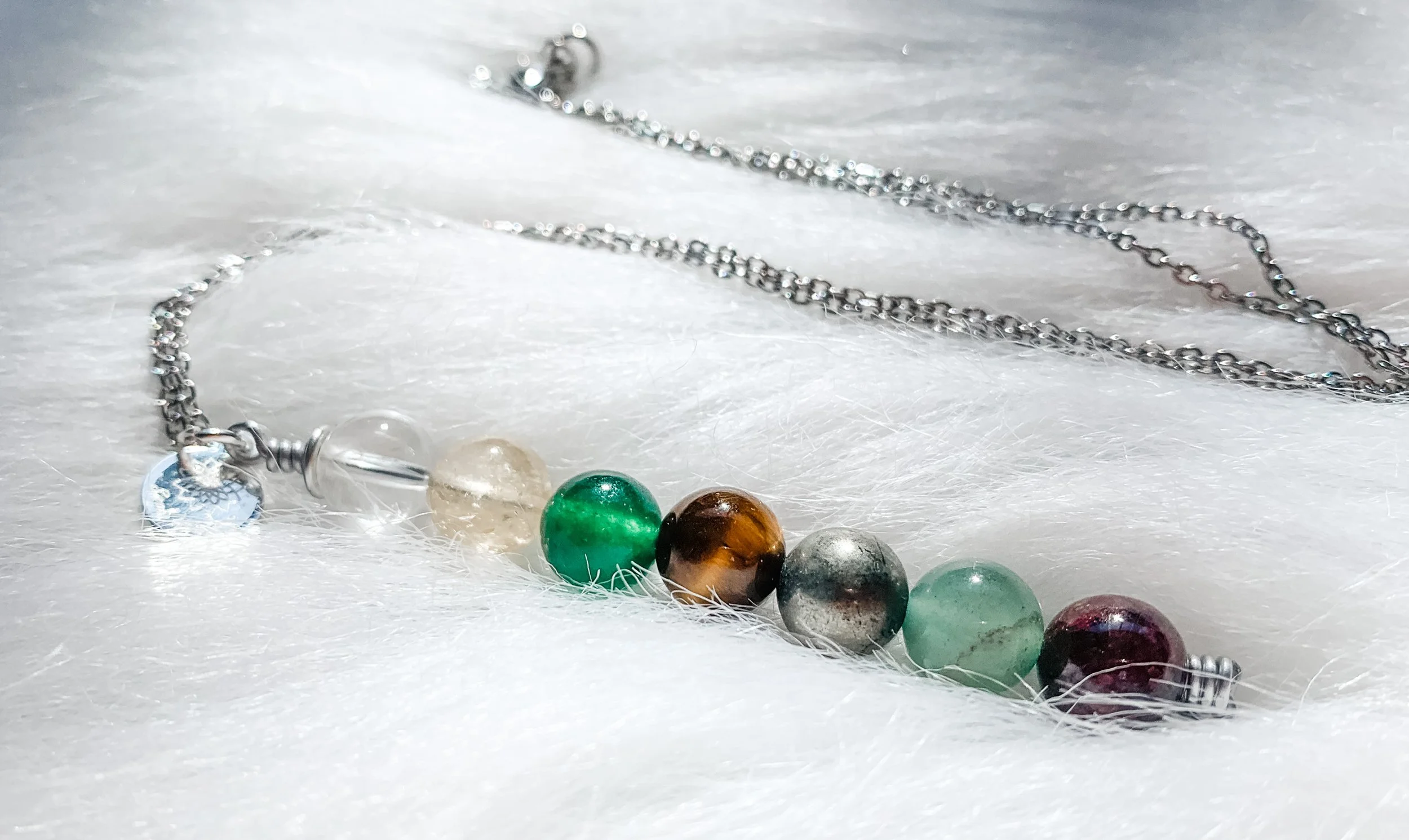 Crystals For Wealth Pendant
