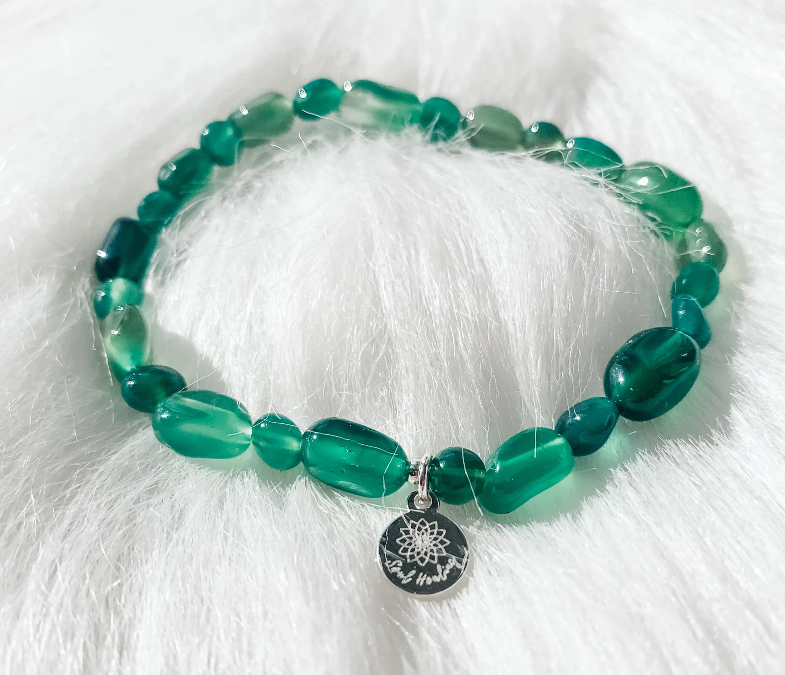 Polished Green Onyx Stones