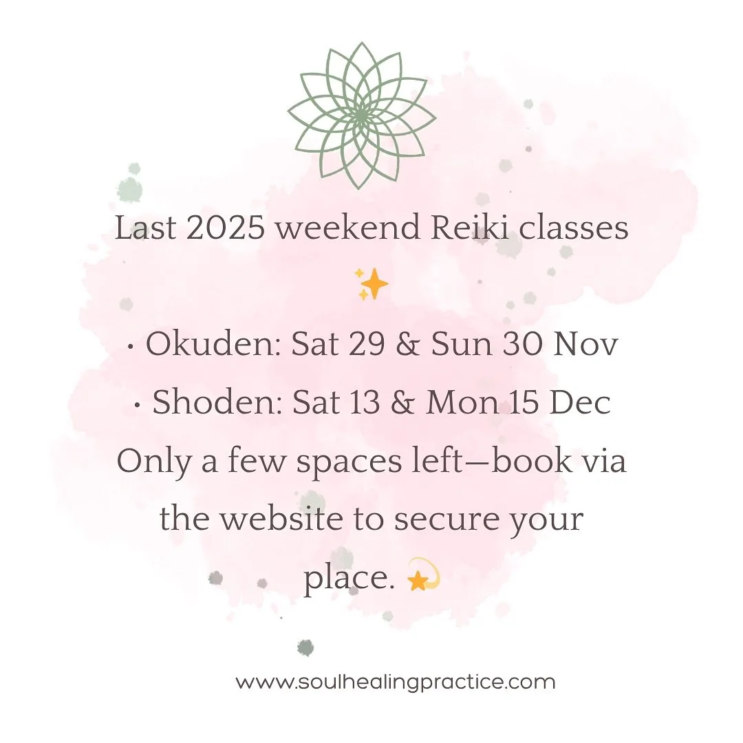 Note: these 2 classes left for 2025 are Group Classes 🤩🎓✨
#reiki #reikimasterteacher #reikimaster #reikihealingenergy #reikihealing #reikipractitioner #reikiusui #reikilife #reikicourses #reikicourse @soul_healing_practice