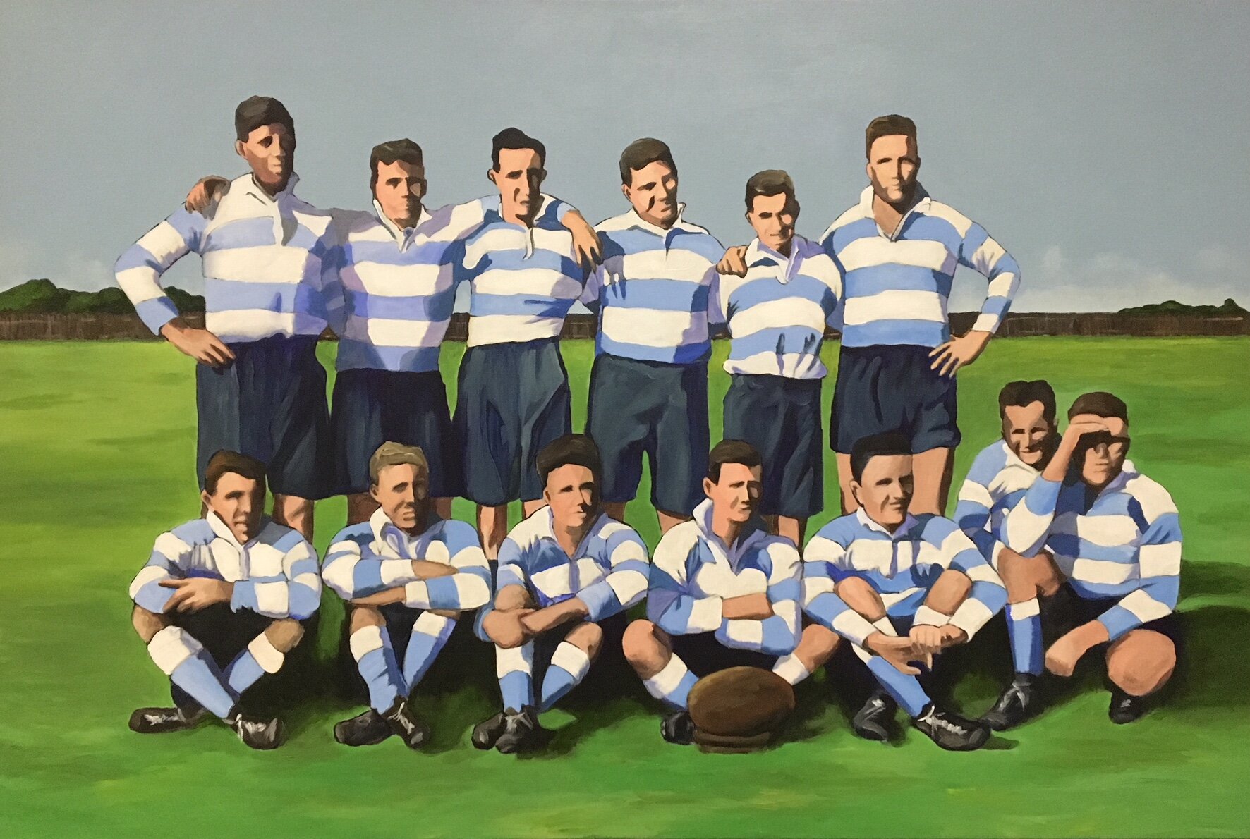   Band of Brothers.  Acrylic on canvas, 61 x 91cm. 