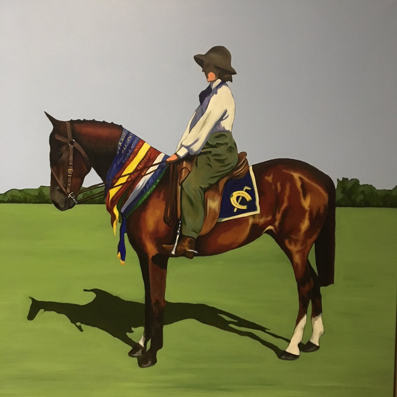  Show Pony.  Acrylic on canvas, 102 x 102cm. 