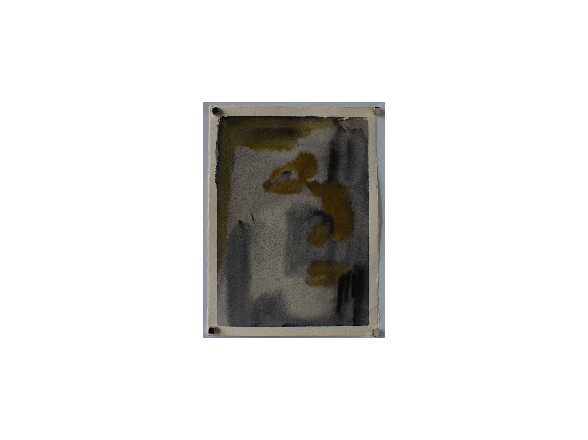 untitled, 2026, gouache charcoal and water on paper, 13 x 17.5 cm 
