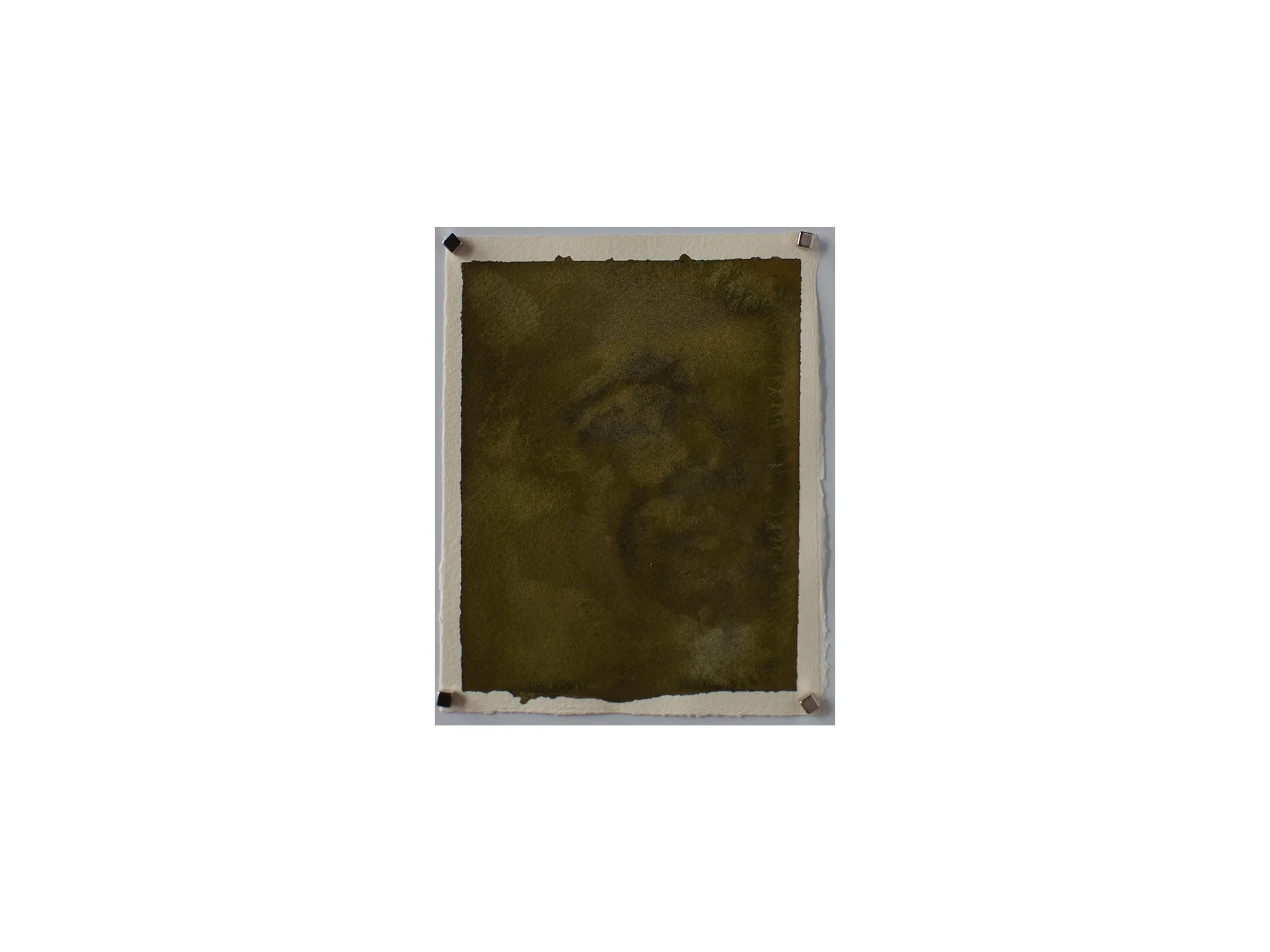 untitled, 2026, gouache charcoal and water on paper, 12 x 15 cm 